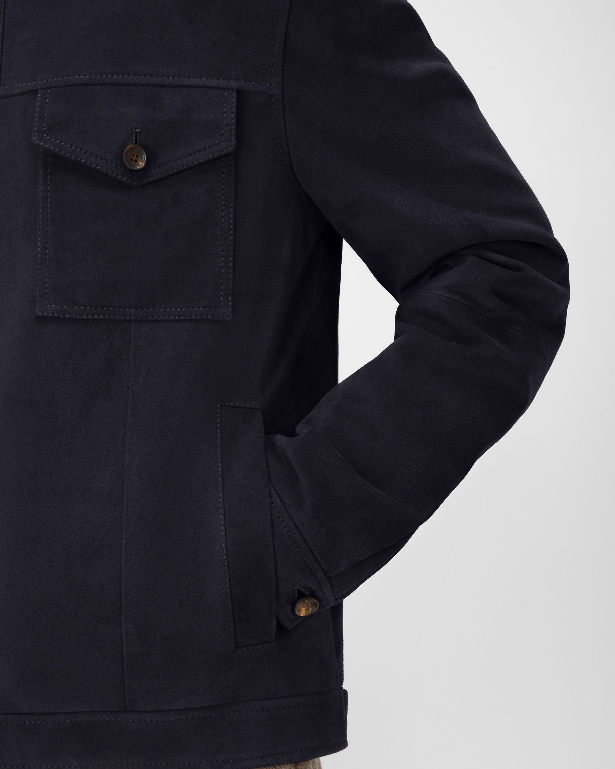 Lederhemd Lederhemd In Marineblau - Herren - Bally - 04