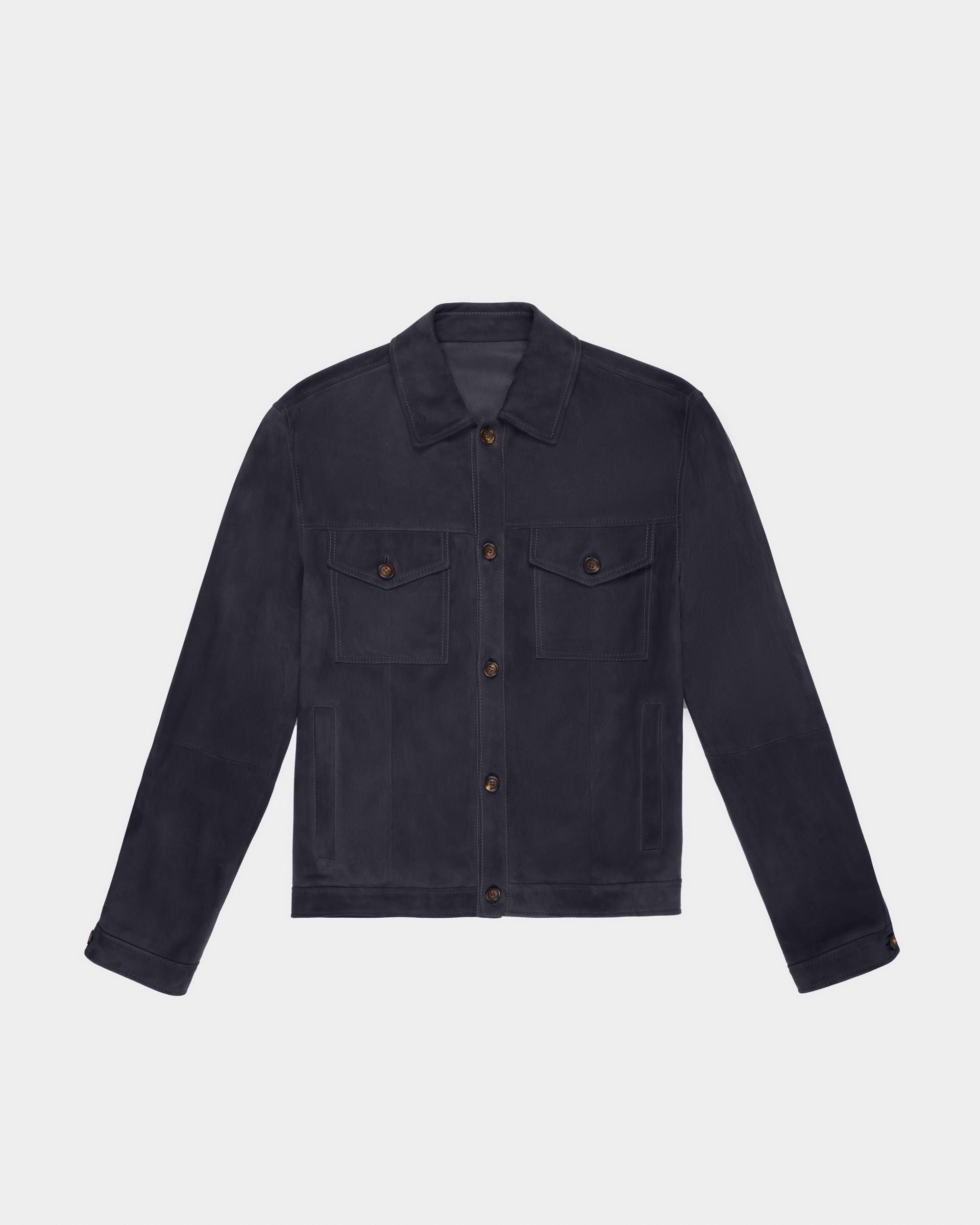 Lederhemd Lederhemd In Marineblau - Herren - Bally - 05