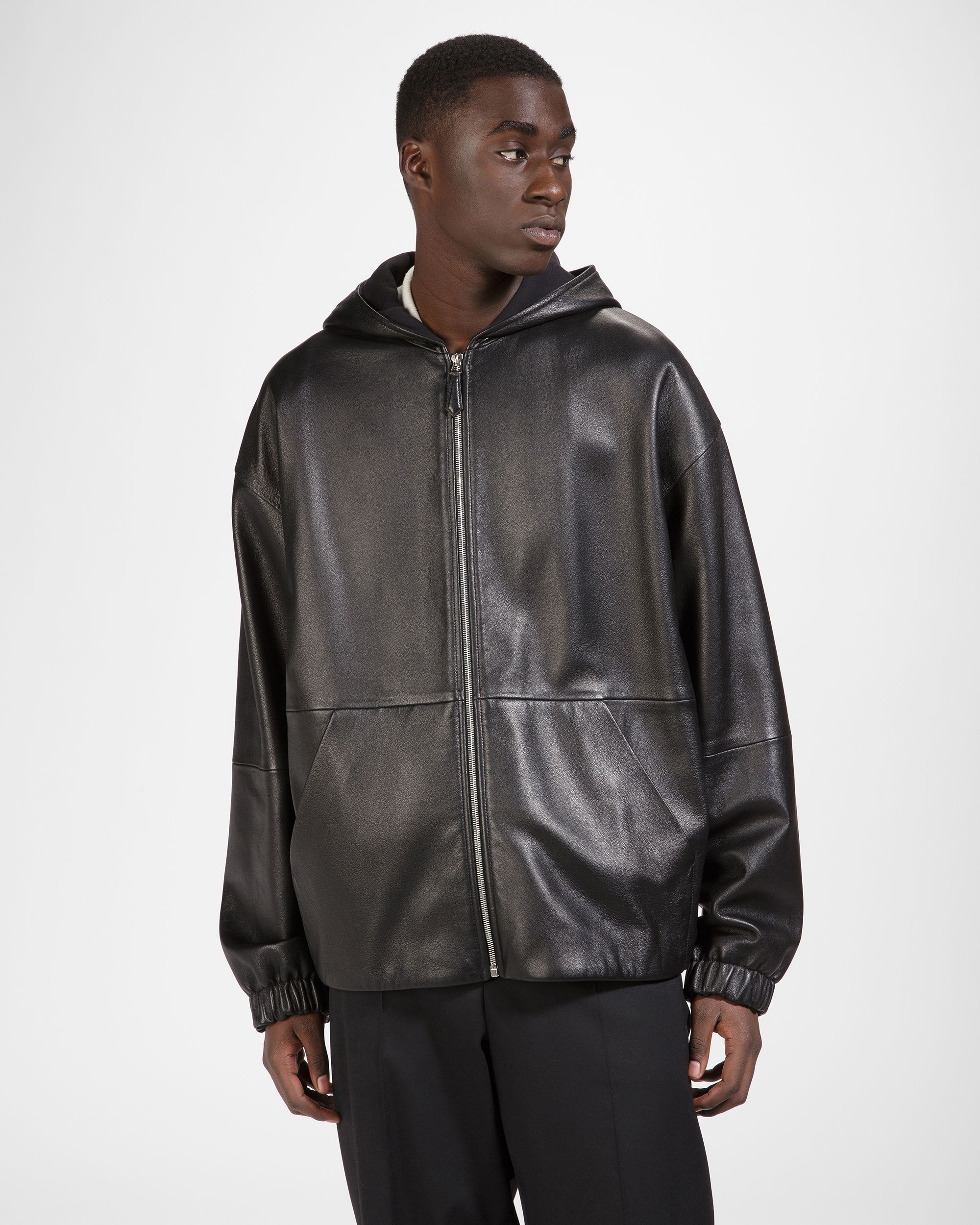 Giacca In Pelle Nera - Uomo - Bally - 01