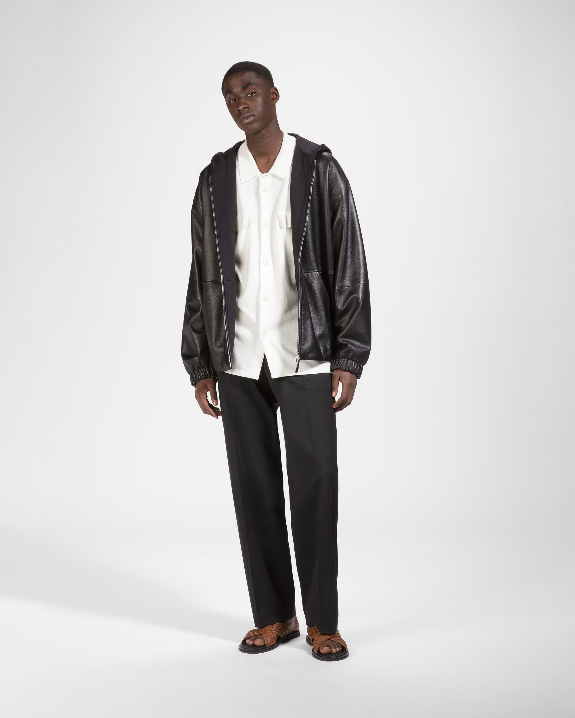 Giacca In Pelle Nera - Uomo - Bally - 04