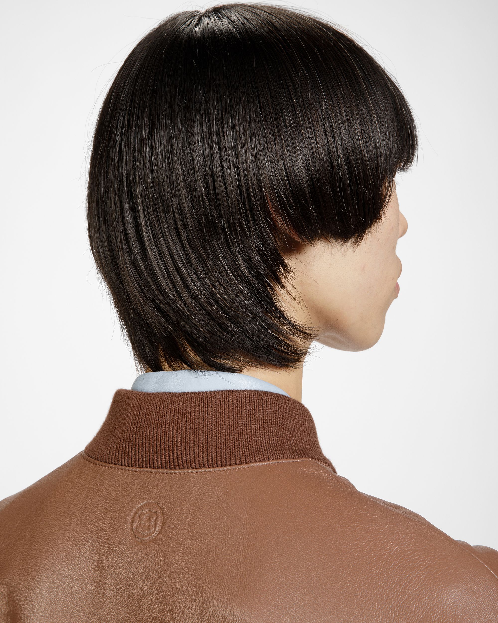 Blouson Bomber En Cuir Marron - Homme - Bally - 03