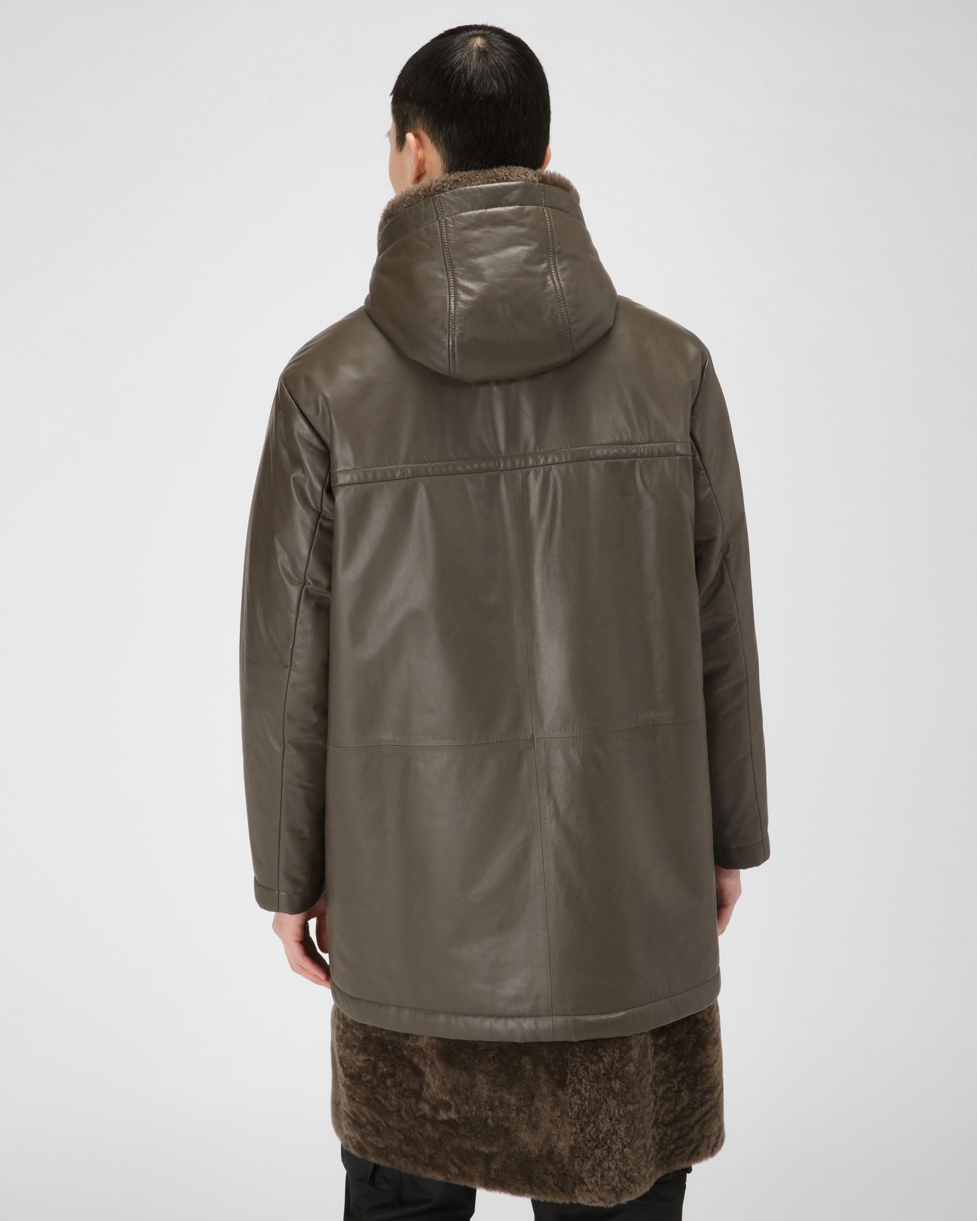 Brauner Ledermantel - Herren - Bally - 03