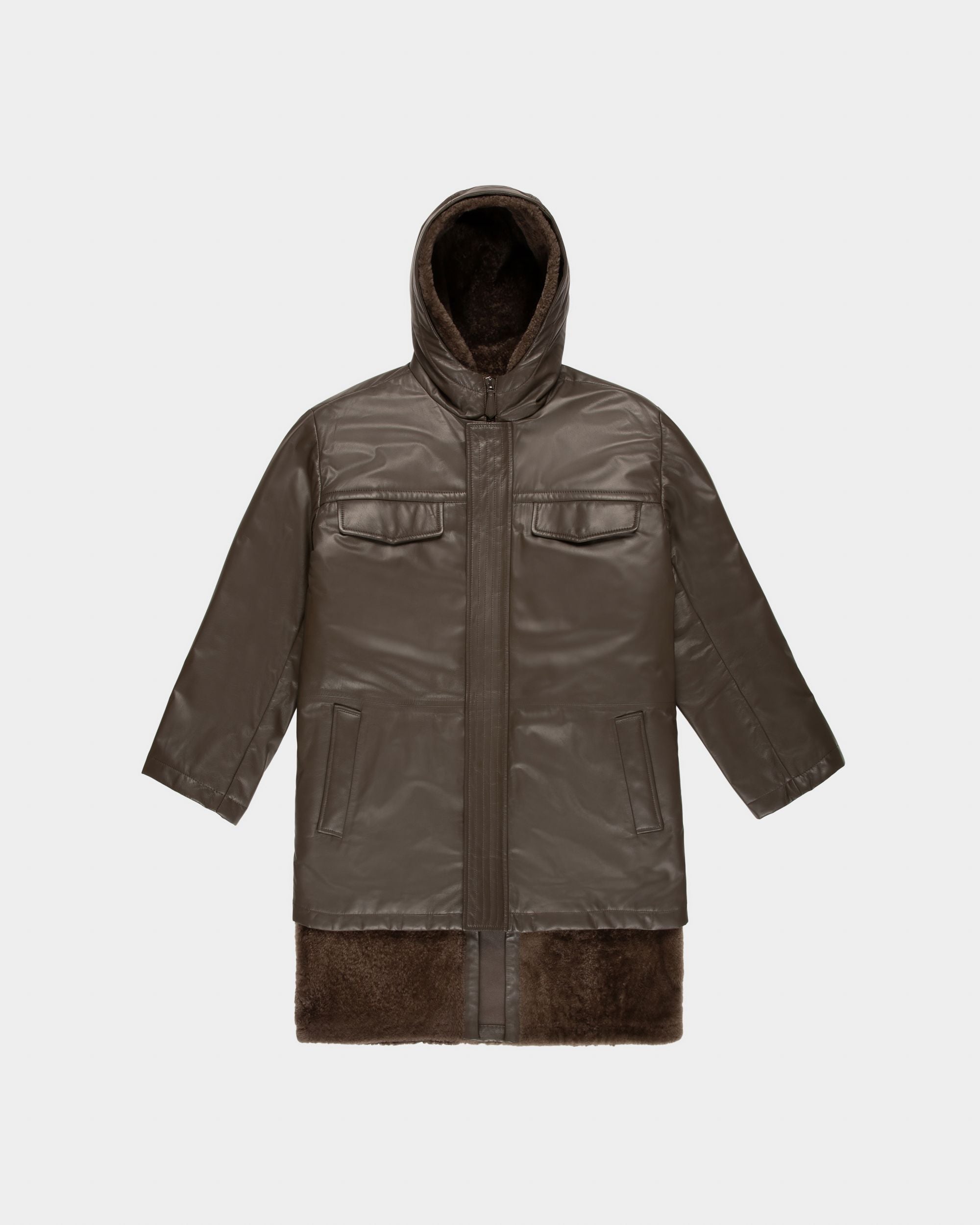 Brauner Ledermantel - Herren - Bally - 04
