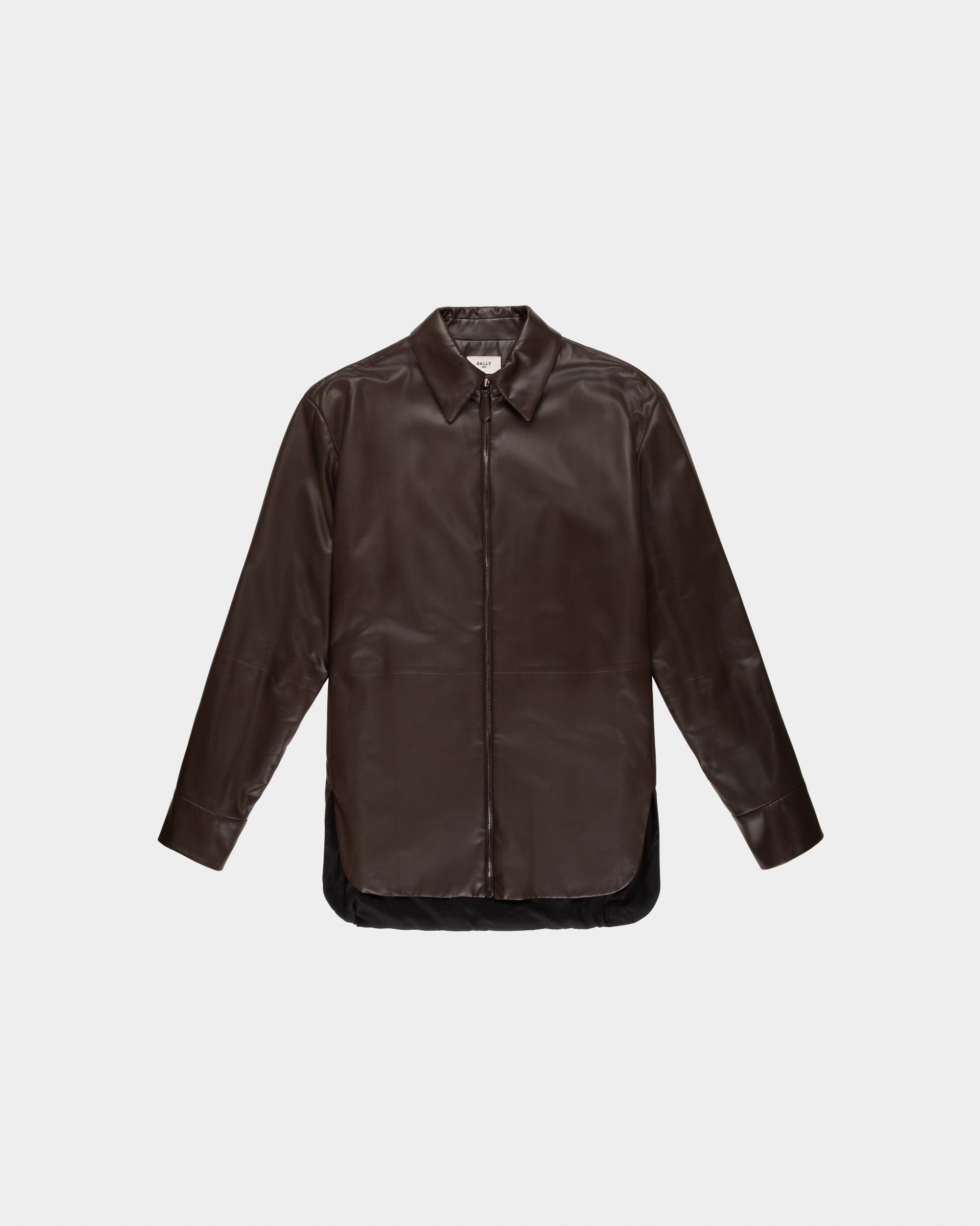 Jacke Aus Ebenholzfarbenem Leder - Herren - Bally - 04