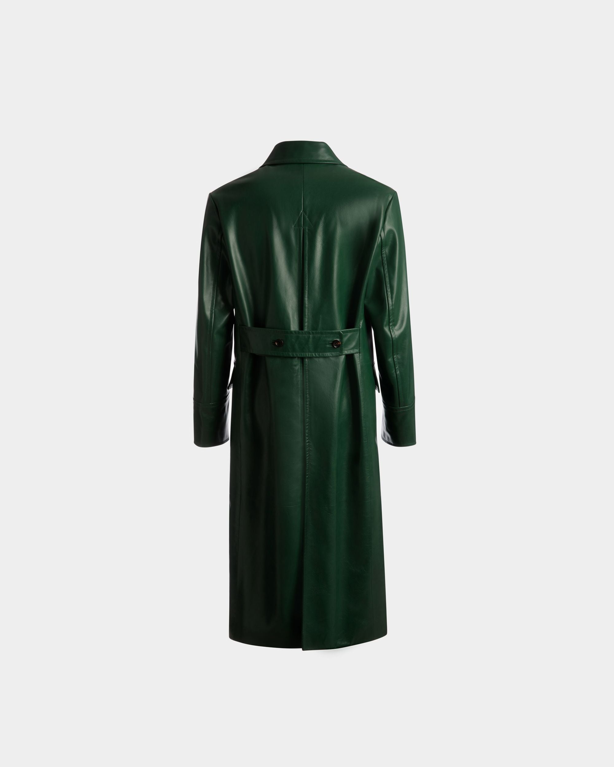 Zweireihiger Mantel Aus Nappaleder in Kelly Green - Herren - Bally - 07
