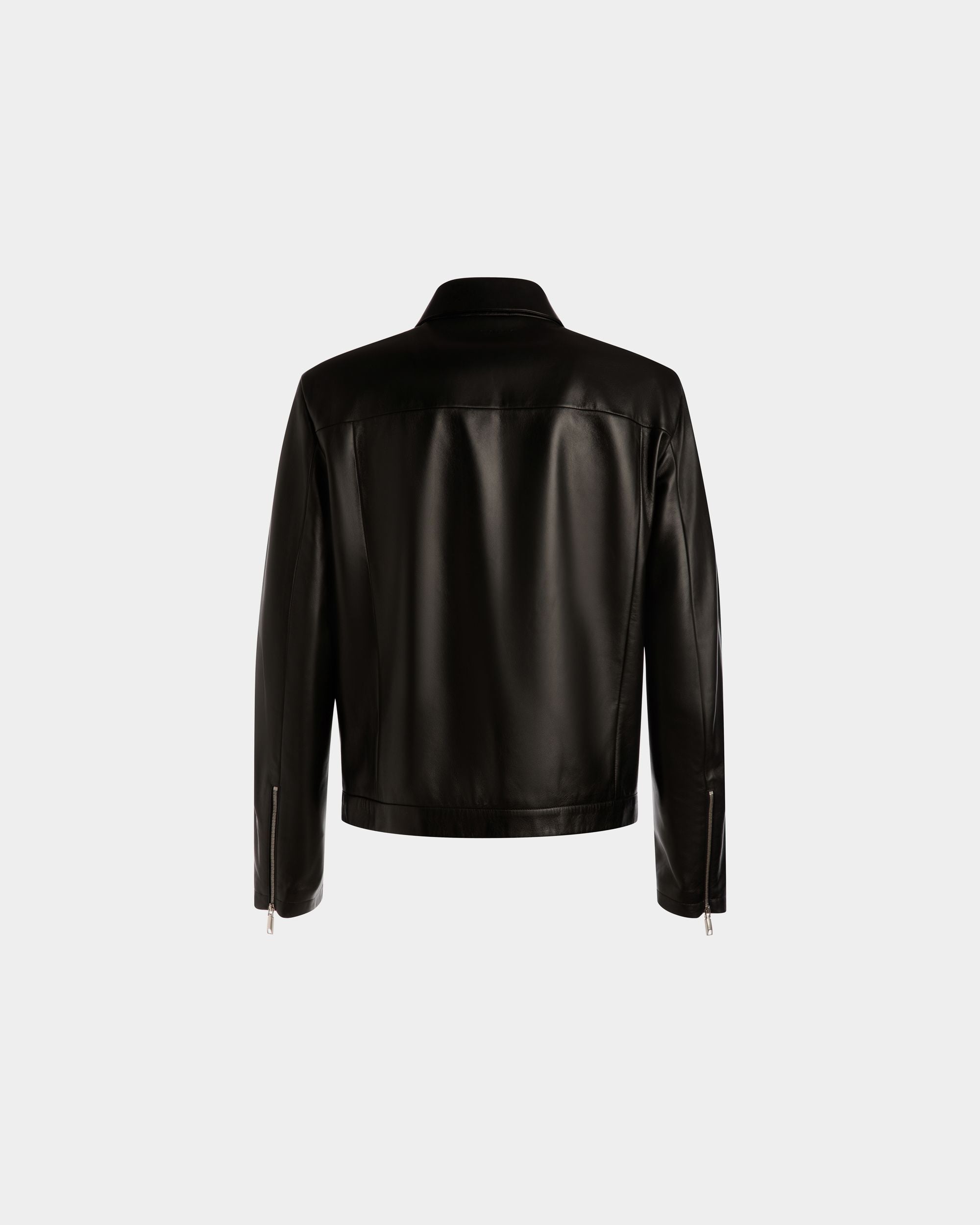 Bomberjacke Aus Leder in Schwarz - Uomo - Bally - 03