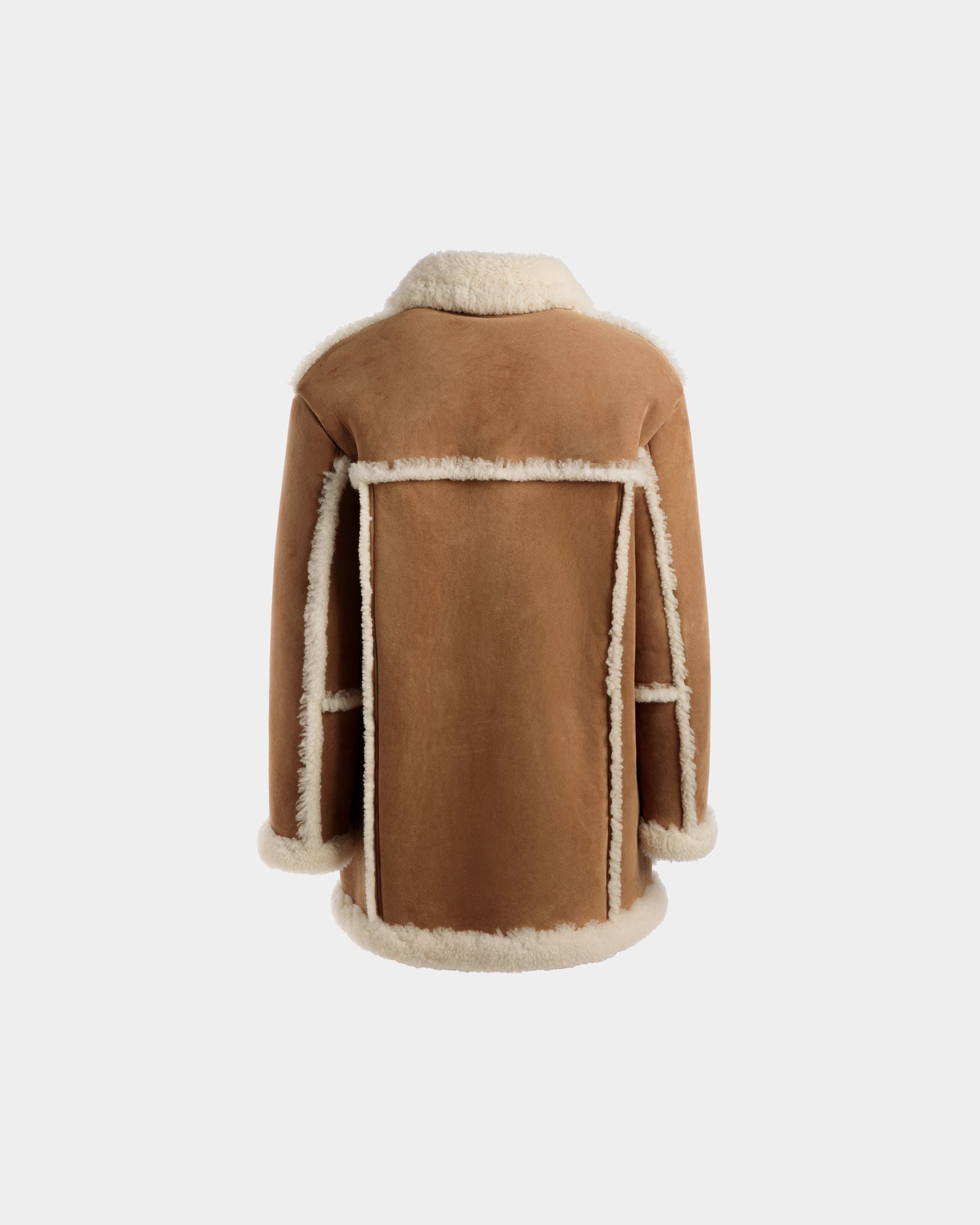 Fliegermantel Aus Braunem Leder Und Merinowolle - Herren - Bally - 07
