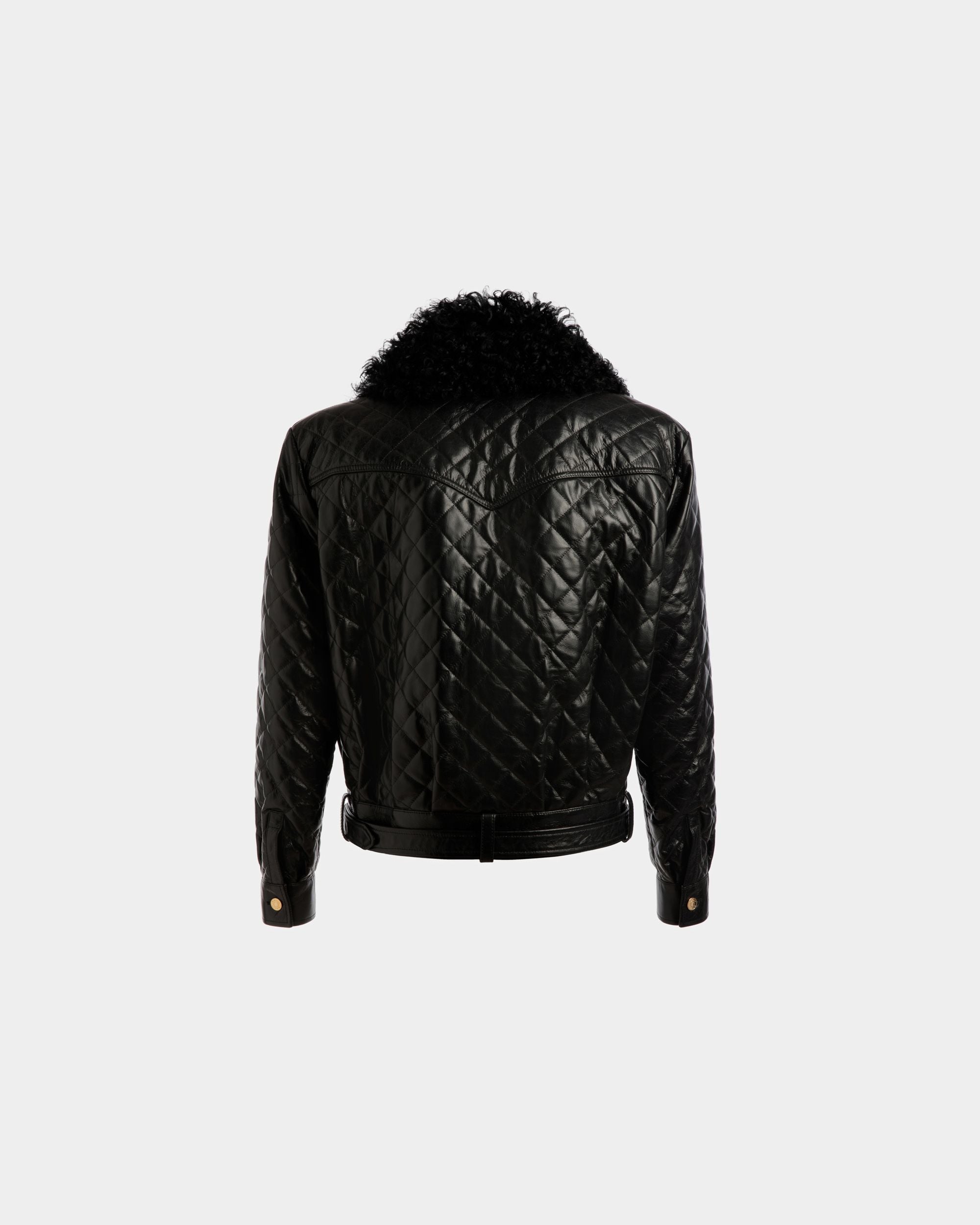 Blouson Bomber En Cuir Noir - Homme - Bally - 07