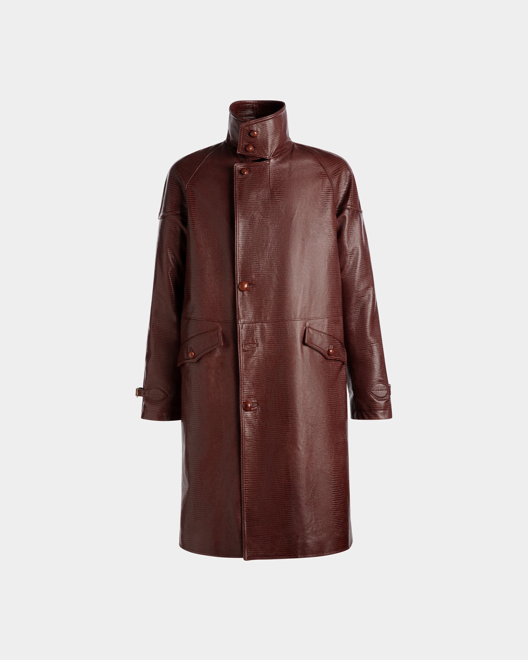 Caban Aus Bordeauxrotem Leder - Herren - Bally - 01