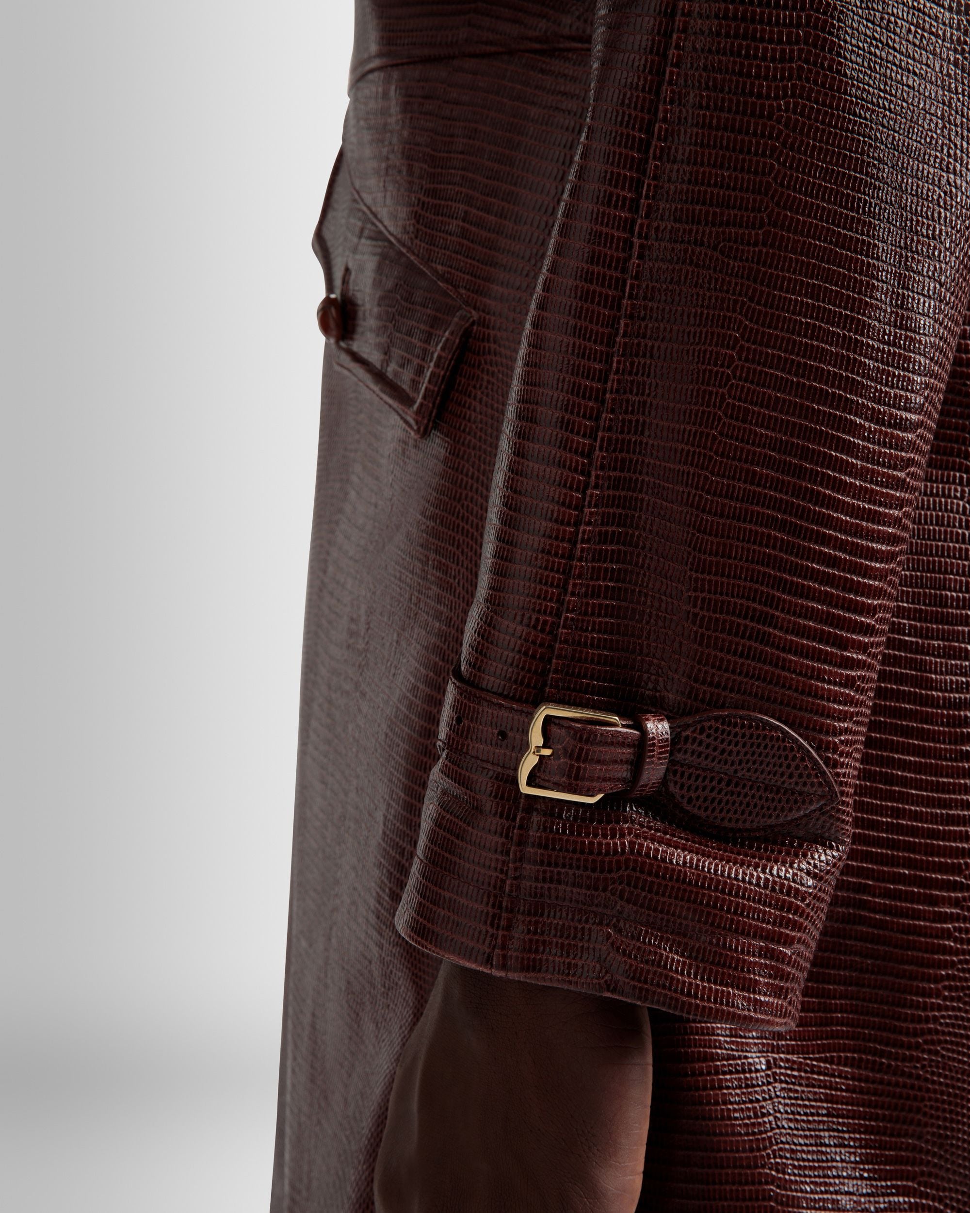 Caban Aus Bordeauxrotem Leder - Herren - Bally - 04