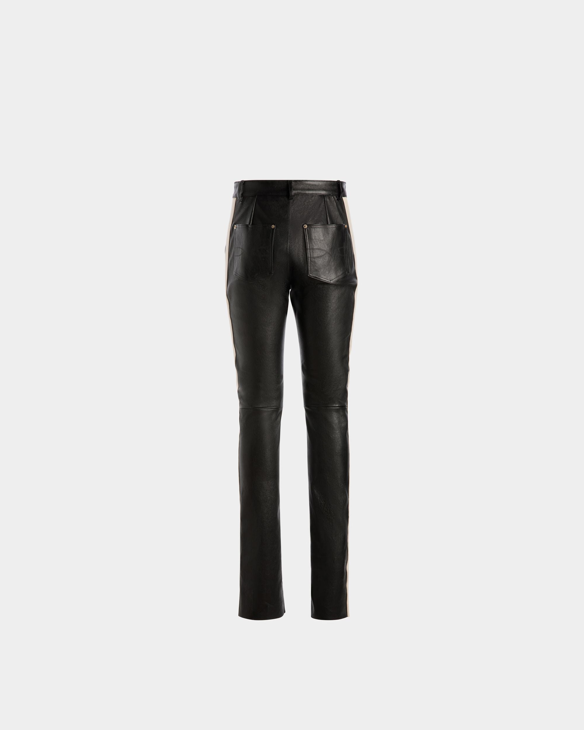 Pantalon Nappa Stretch En Cuir Noir - Homme - Bally - 07