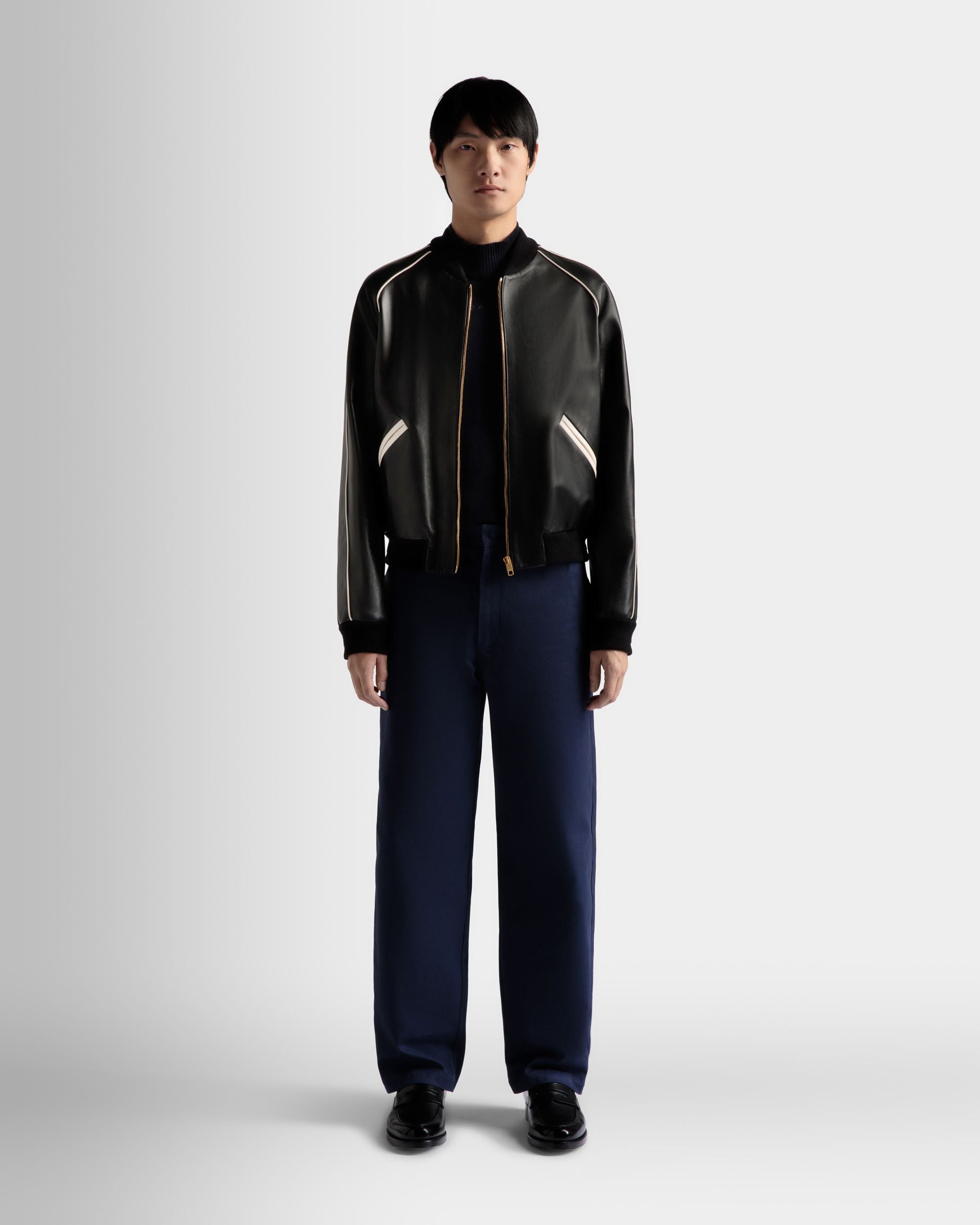 Bomber In Pelle Nera - Uomo - Bally - 02