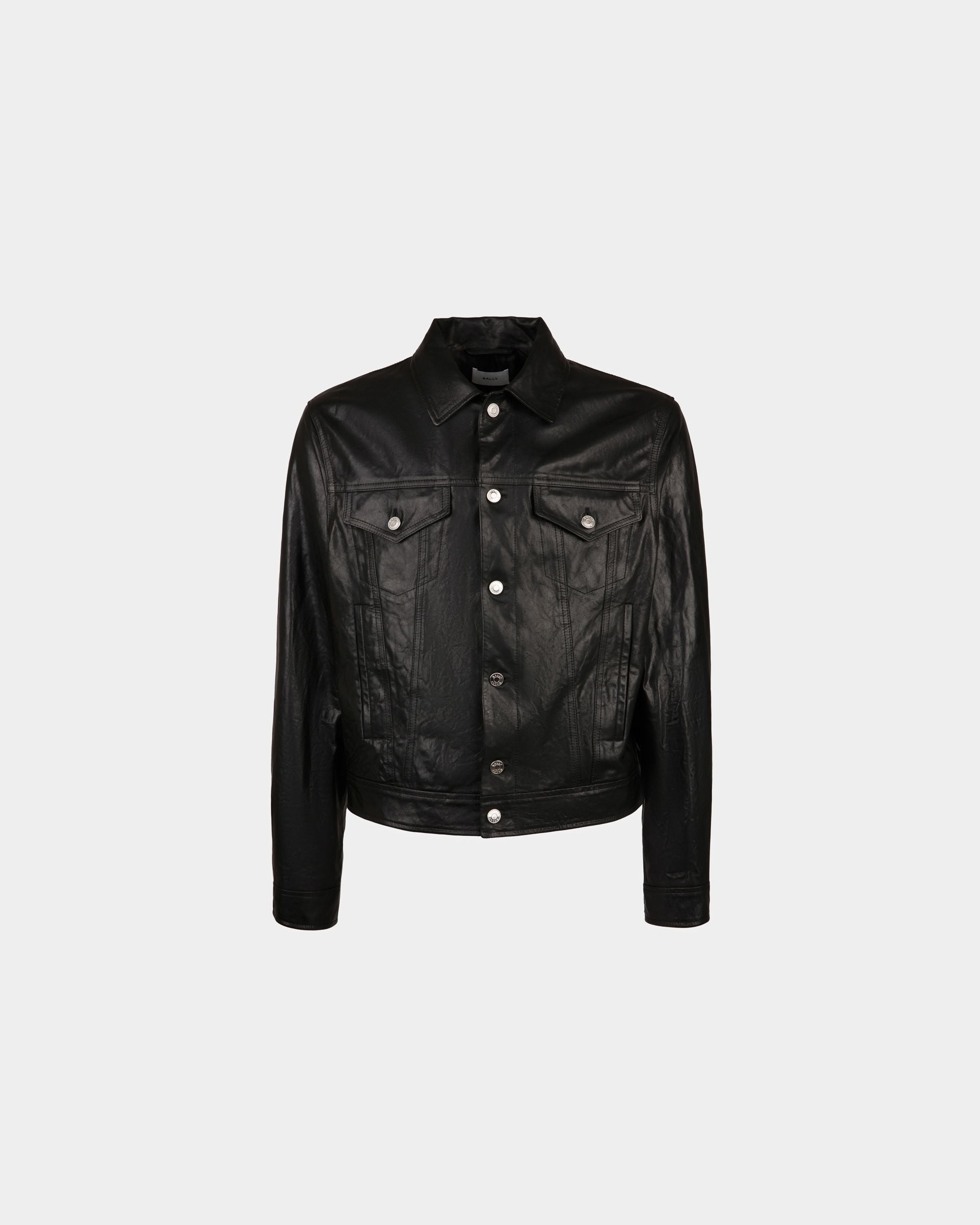 Giacca In Pelle Nera - Uomo - Bally - 01
