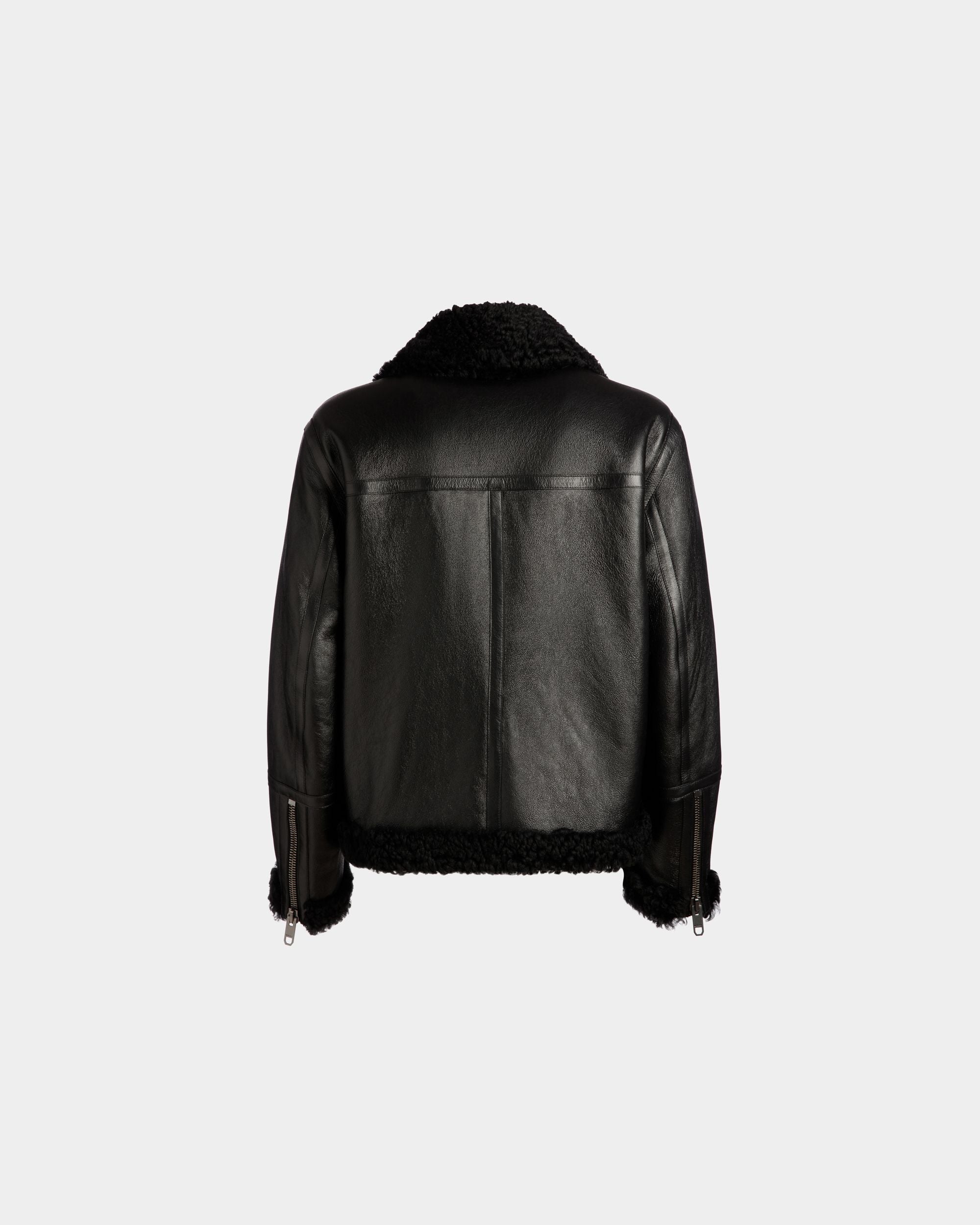 Blouson Collection Voyage Adrien Brody En Cuir Noir - Homme - Bally - 07