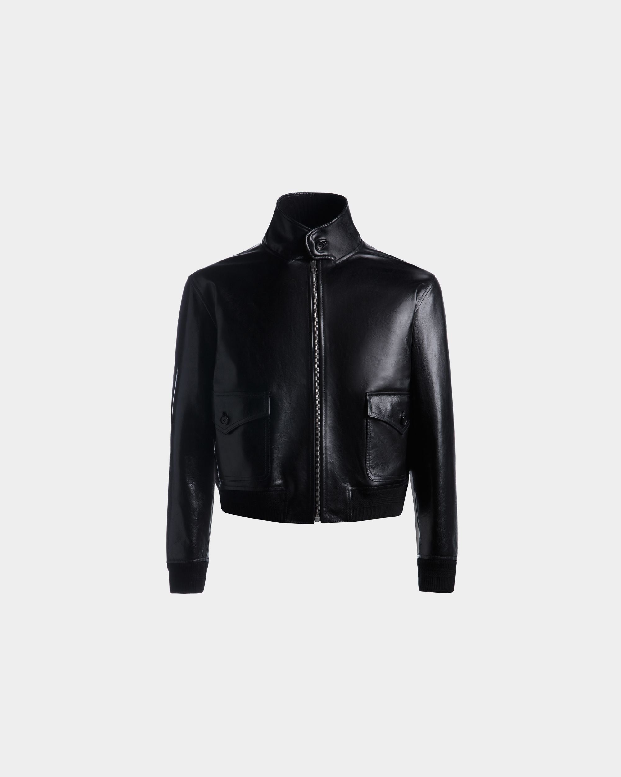 Blouson in Black Leather - Men's - Bally - 01