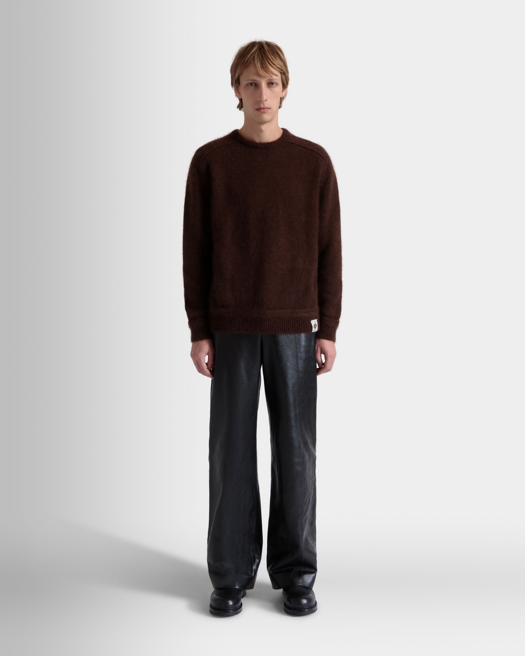 Pantalone A Vita Alta In Pelle Nera - Uomo - Bally - 02