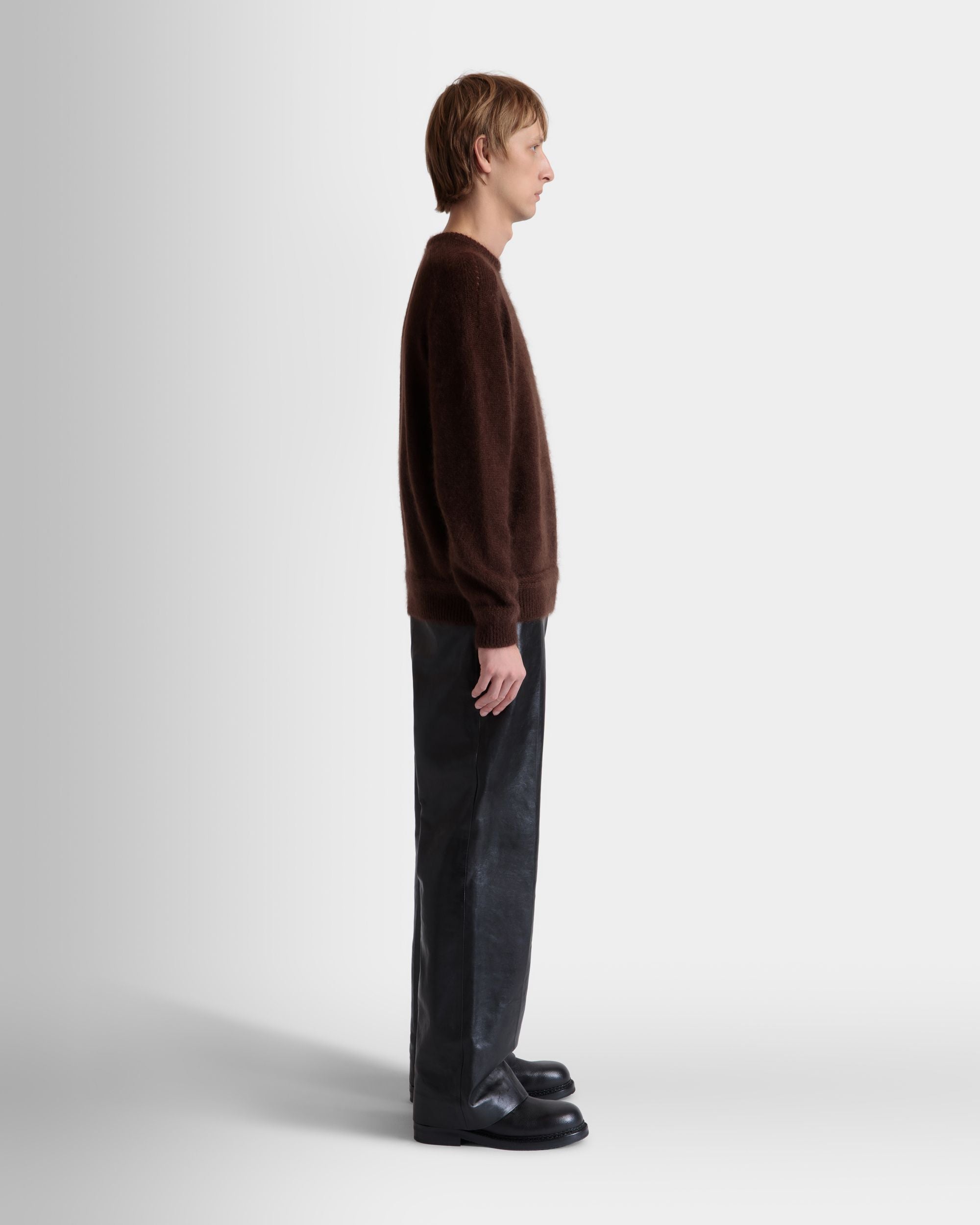 Pantalone A Vita Alta In Pelle Nera - Uomo - Bally - 06