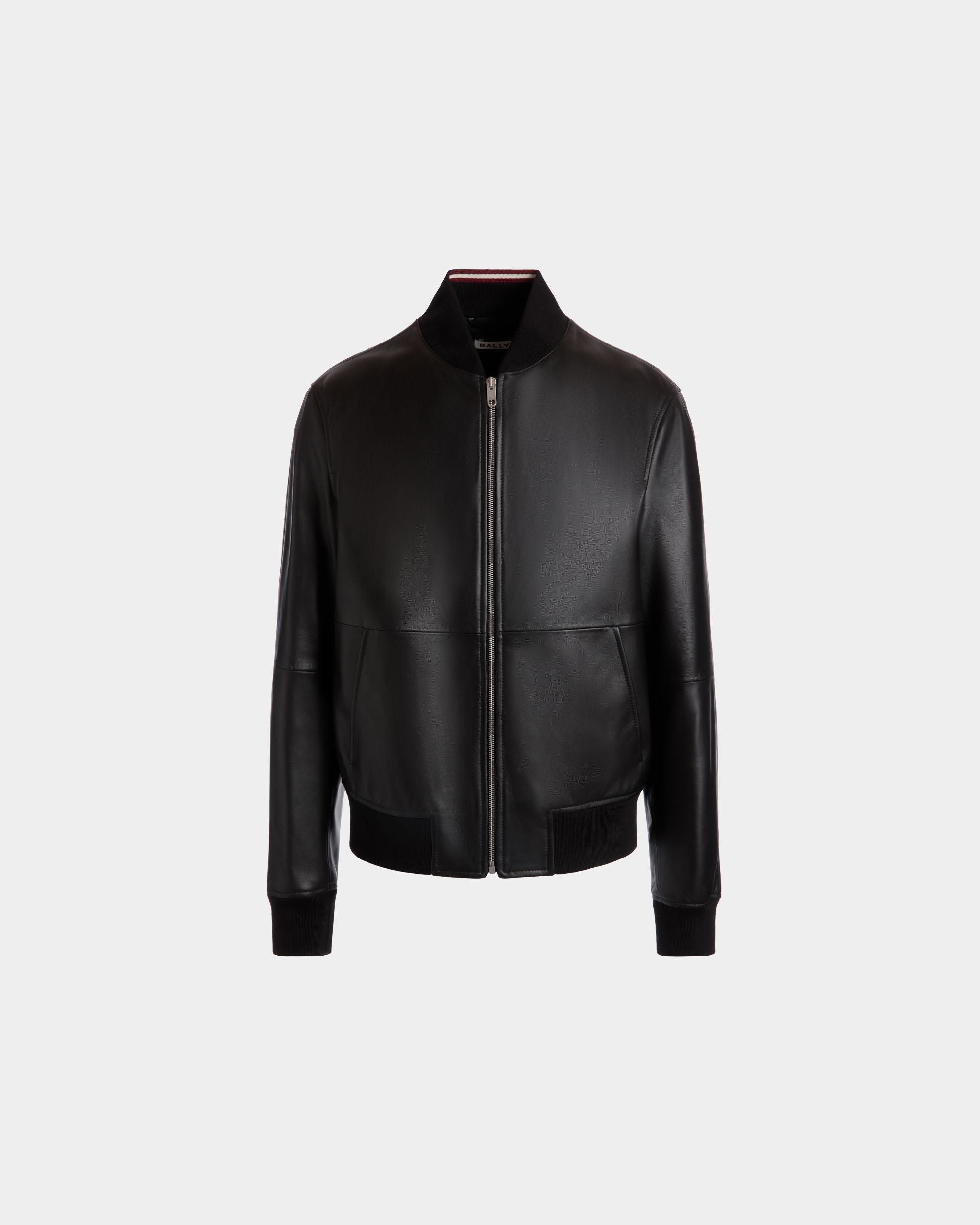 Bomber in Black Leather - Men's - Bally - 01