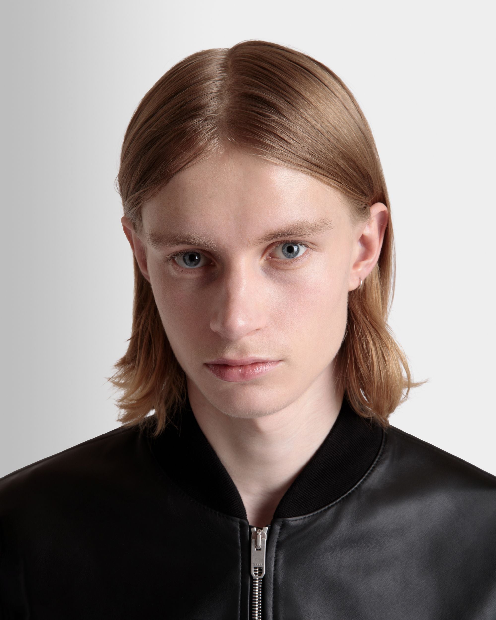 Bomber in Black Leather - Men's - Bally - 03