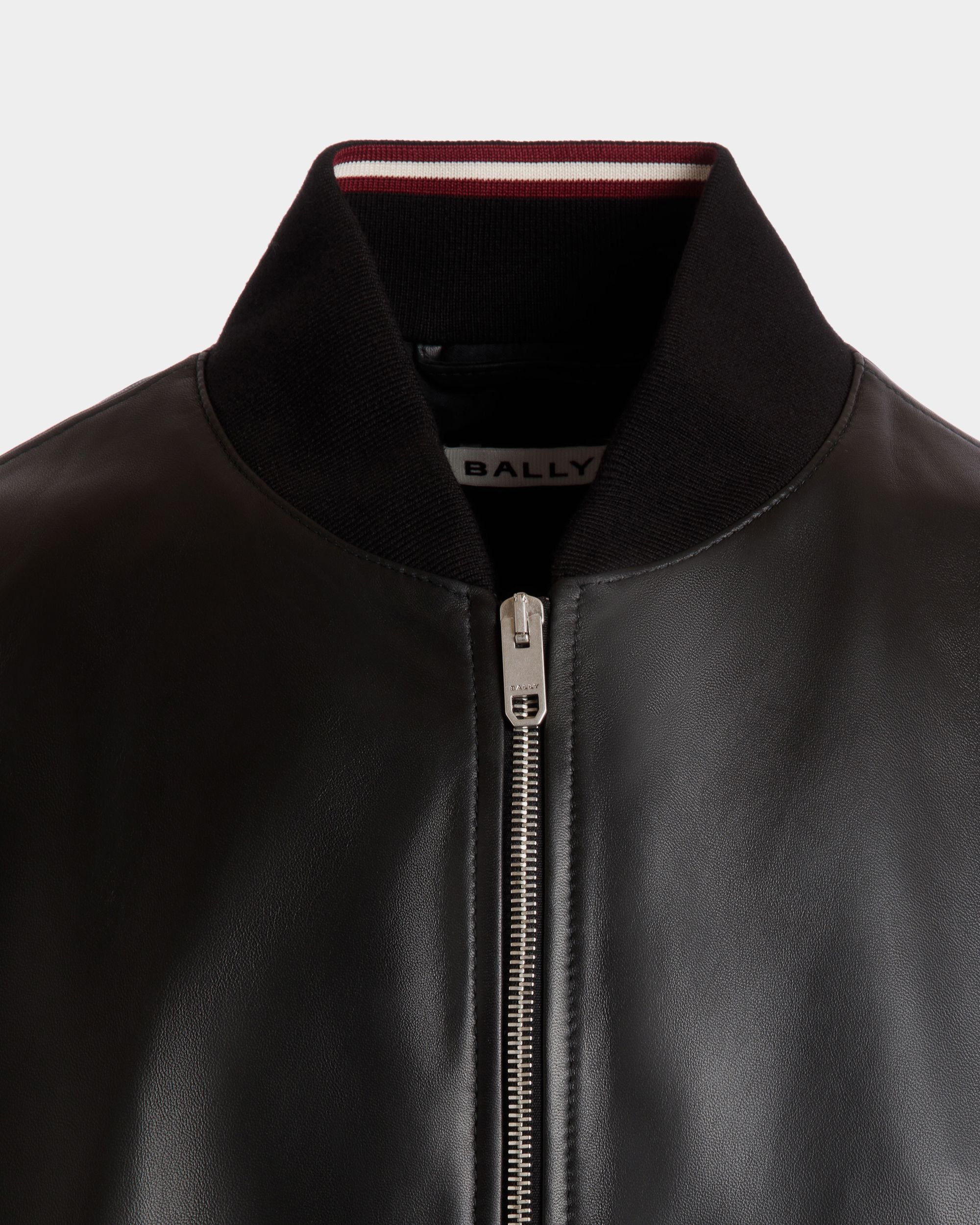 Bomber in Black Leather - Men's - Bally - 04