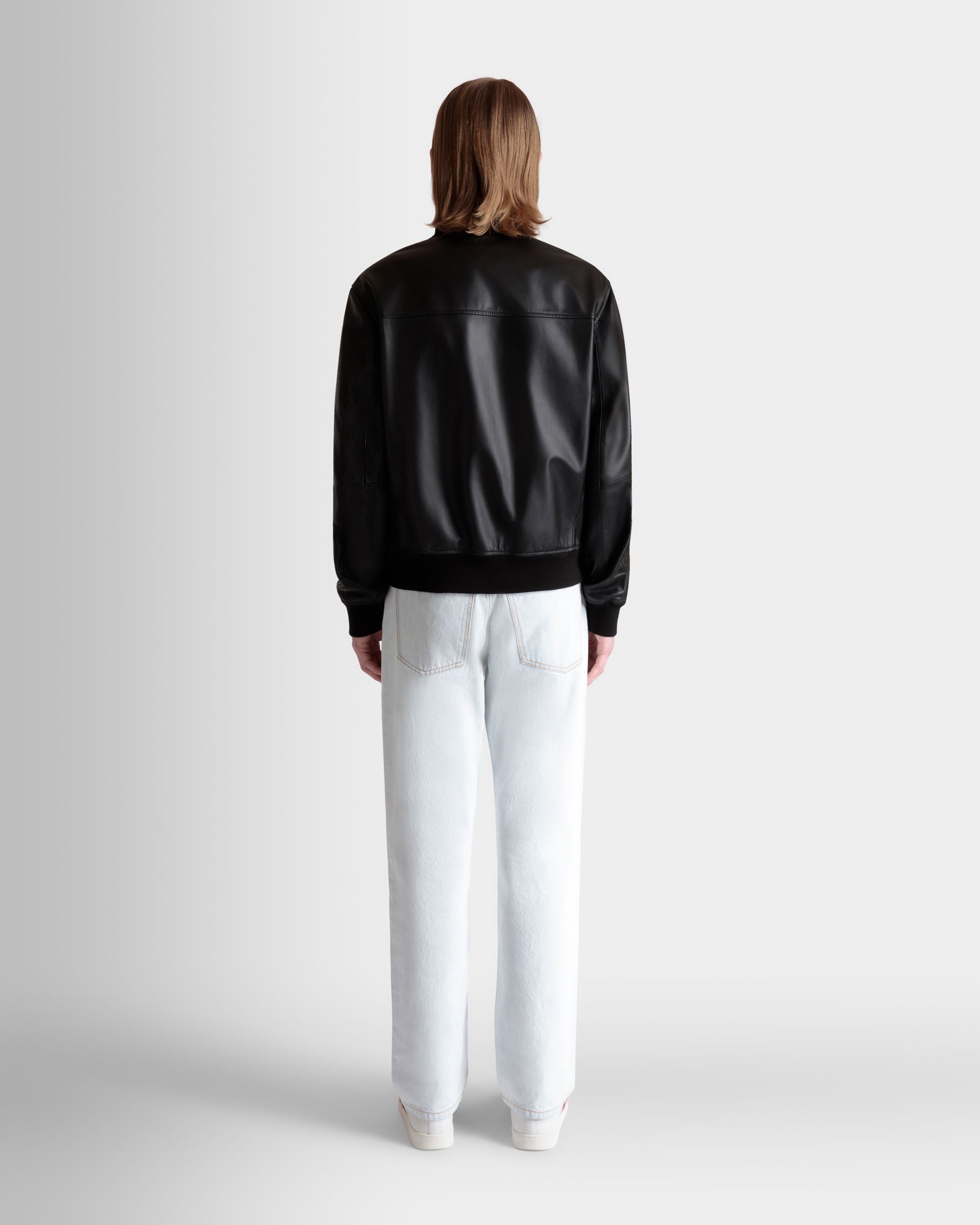 Bomber in Black Leather - Men's - Bally - 06