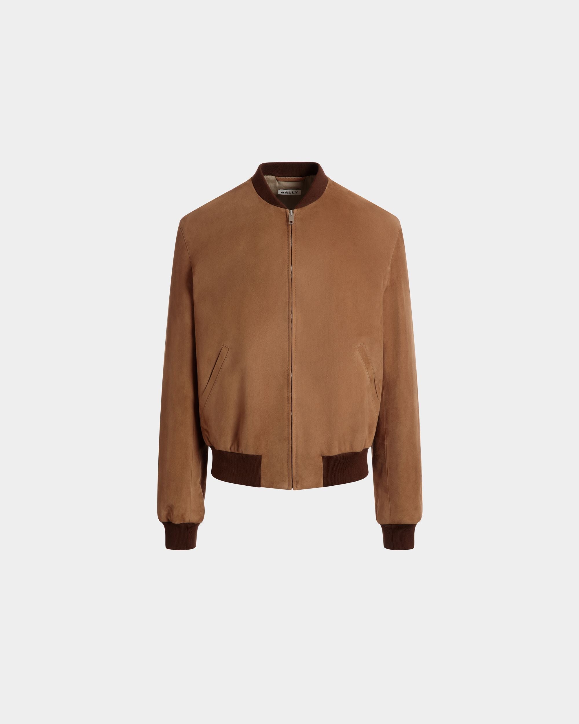 Bomberjacke Aus Braunem Veloursleder - Herren - Bally - 01
