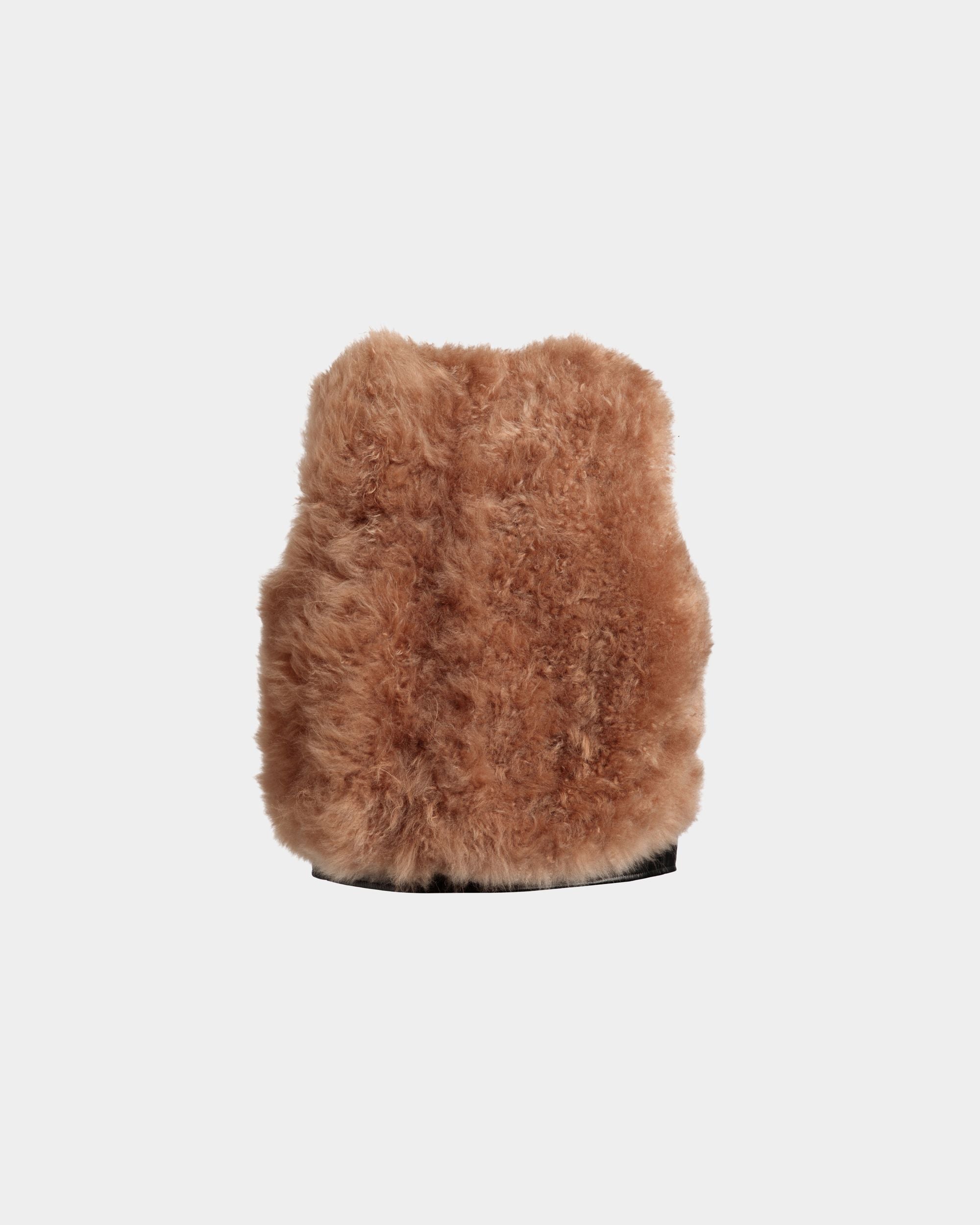 Gilet En Cuir Noir Avec Insertion En Mouton Retourné - Homme - Bally - 07