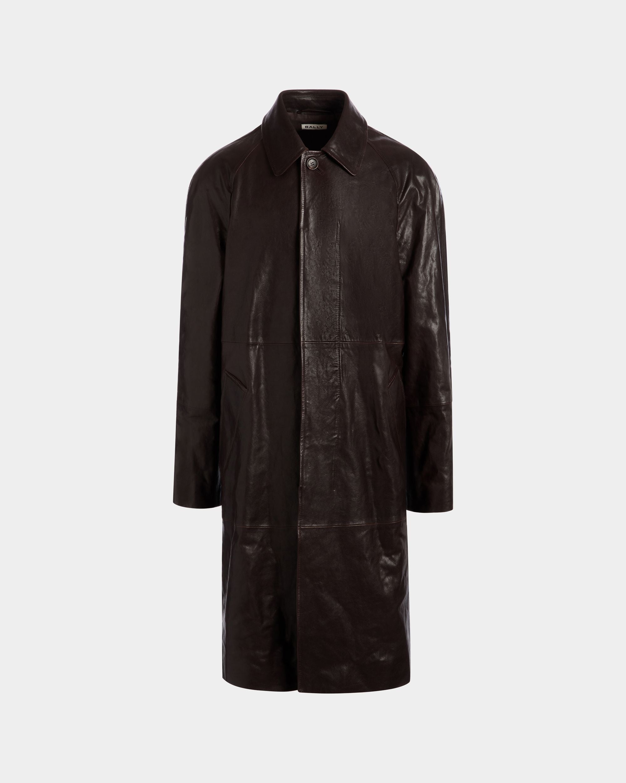 Mantel Aus Leder In Braun - Herren - Bally - 01