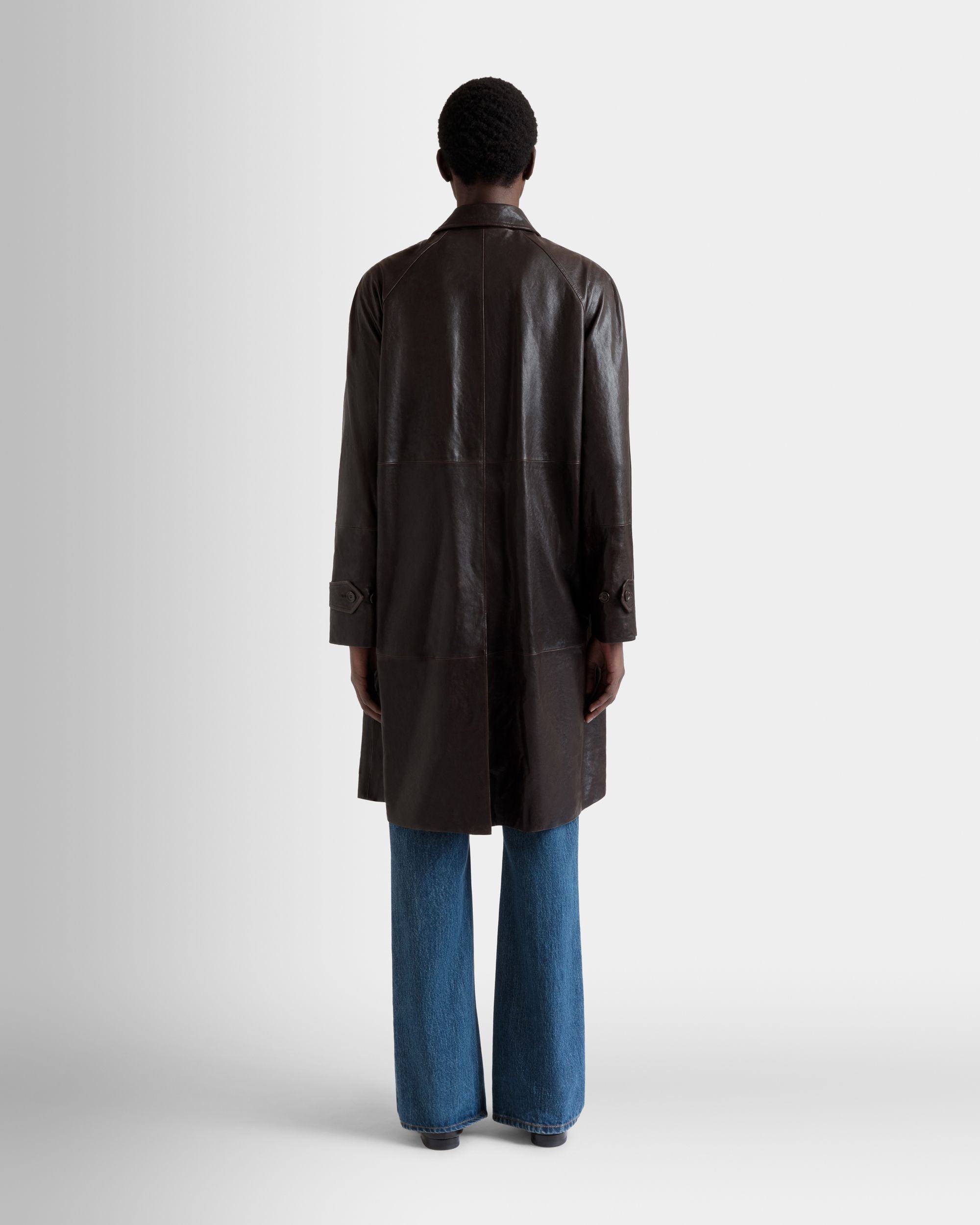 Cappotto In Pelle Marrone - Uomo - Bally - 05