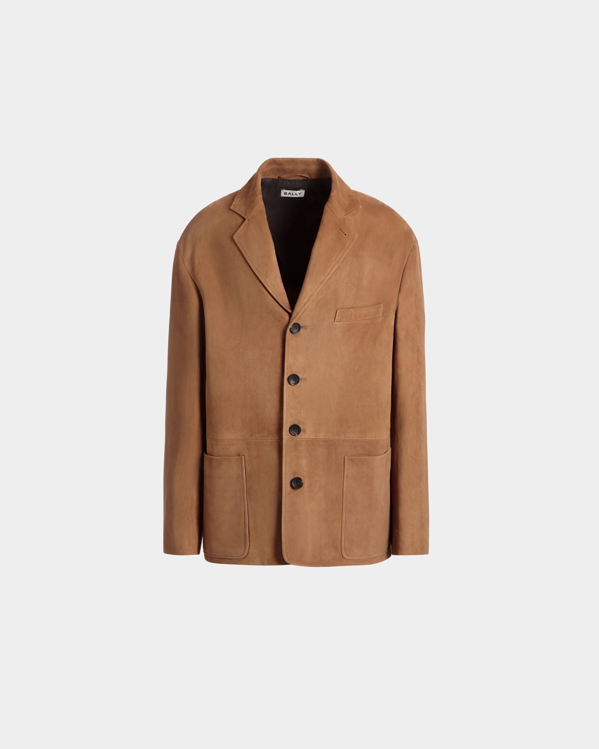 Blazer Aus Braunem Veloursleder - Uomo - Bally - 01