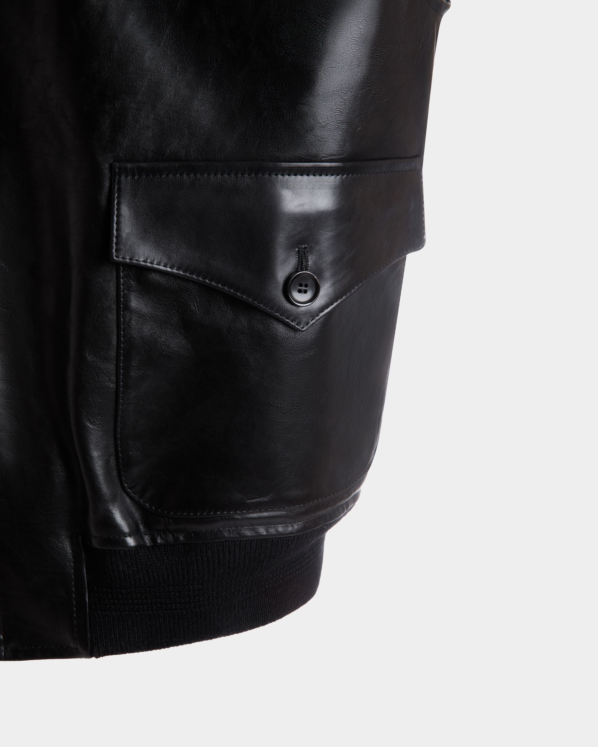 Vest in Black Leather - Men's - Bally - 02