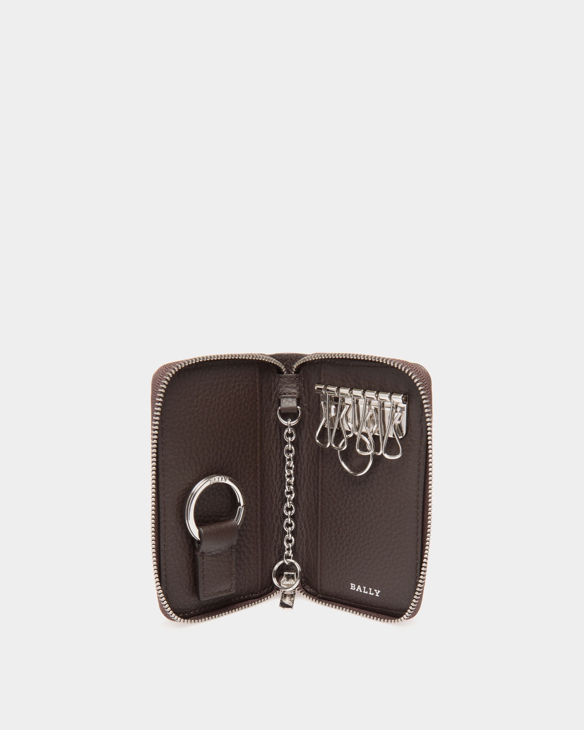 Keychains In Brown Leather - Men's - Bally - 03