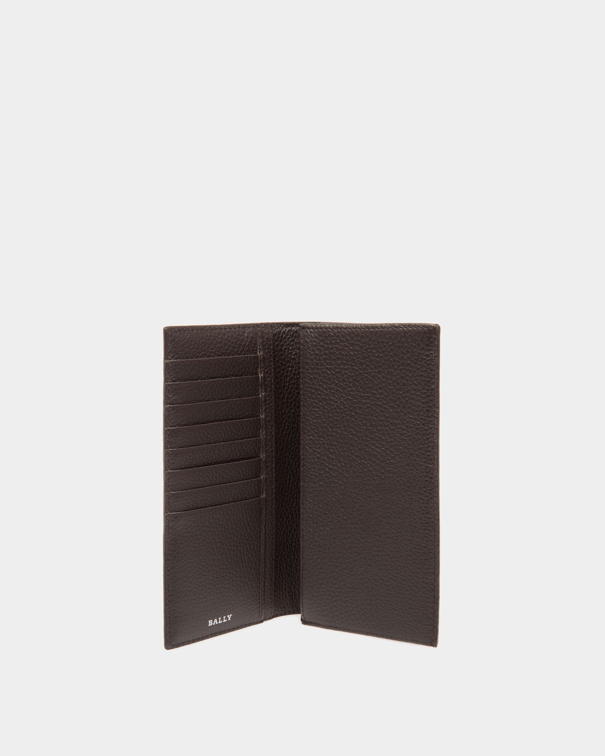 Continental Wallet in Brown Embossed Leather - Men's - Bally - 03