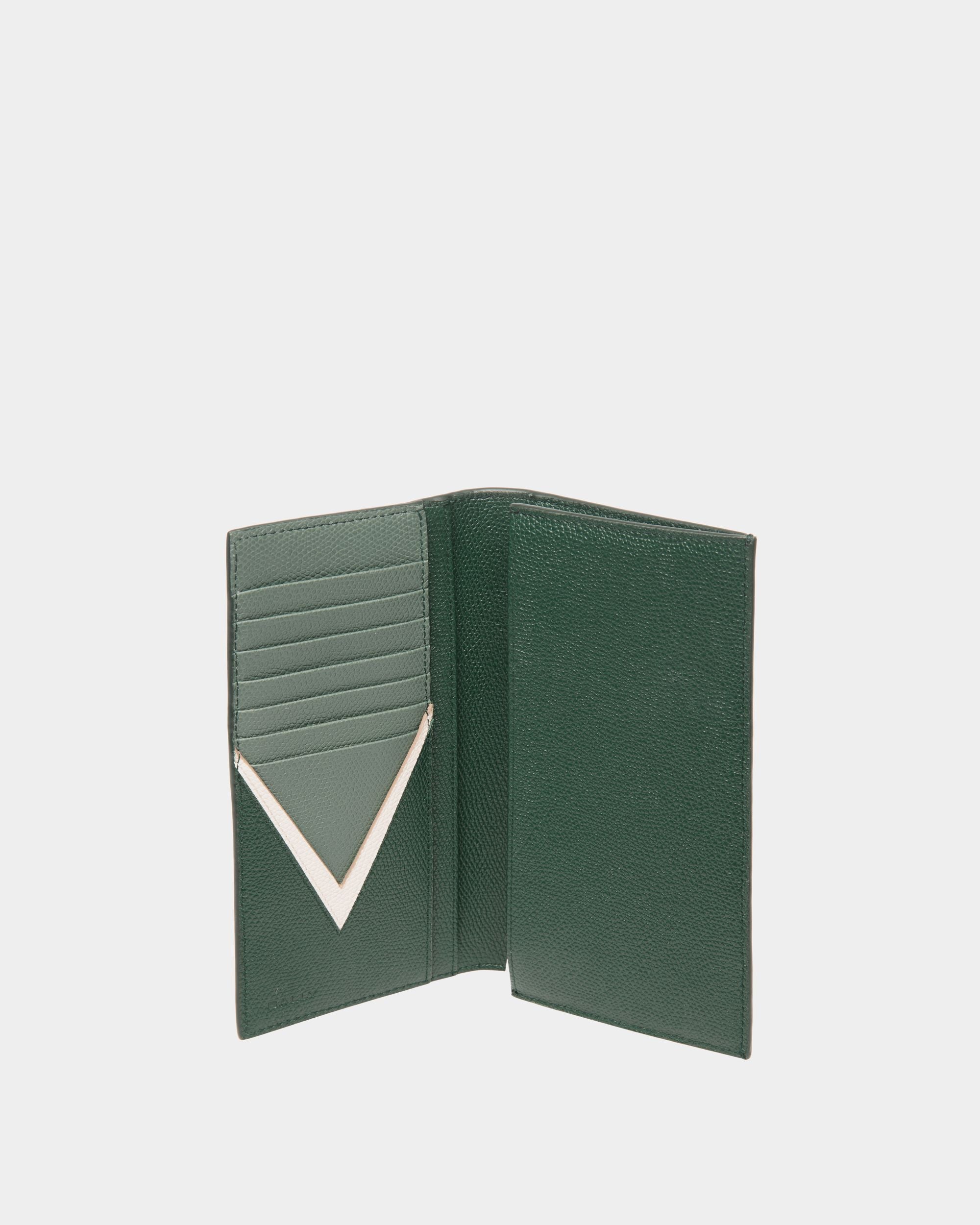 Flag Klassische Geldbörse Aus Leder In Bottle Green - Herren - Bally - 03