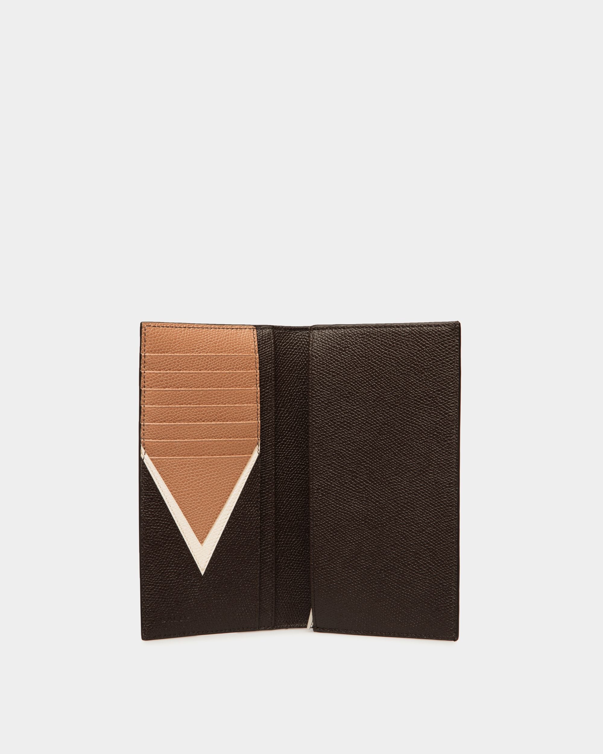 Klassische Flag Geldbörse Aus Leder In Ebenholzschwarz - Herren - Bally - 02