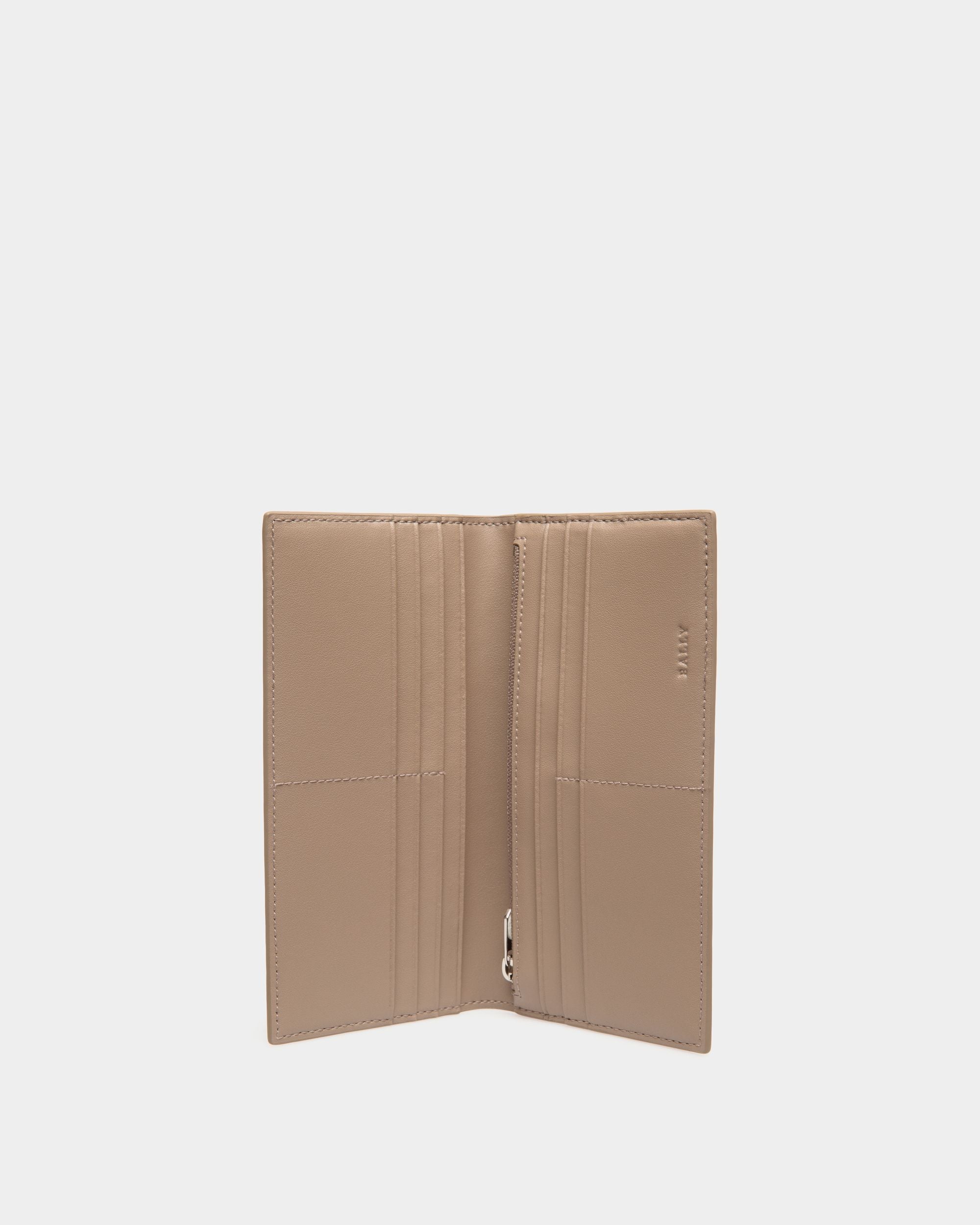 Continental Wallet in Beige Embossed Leather - Men's - Bally - 03