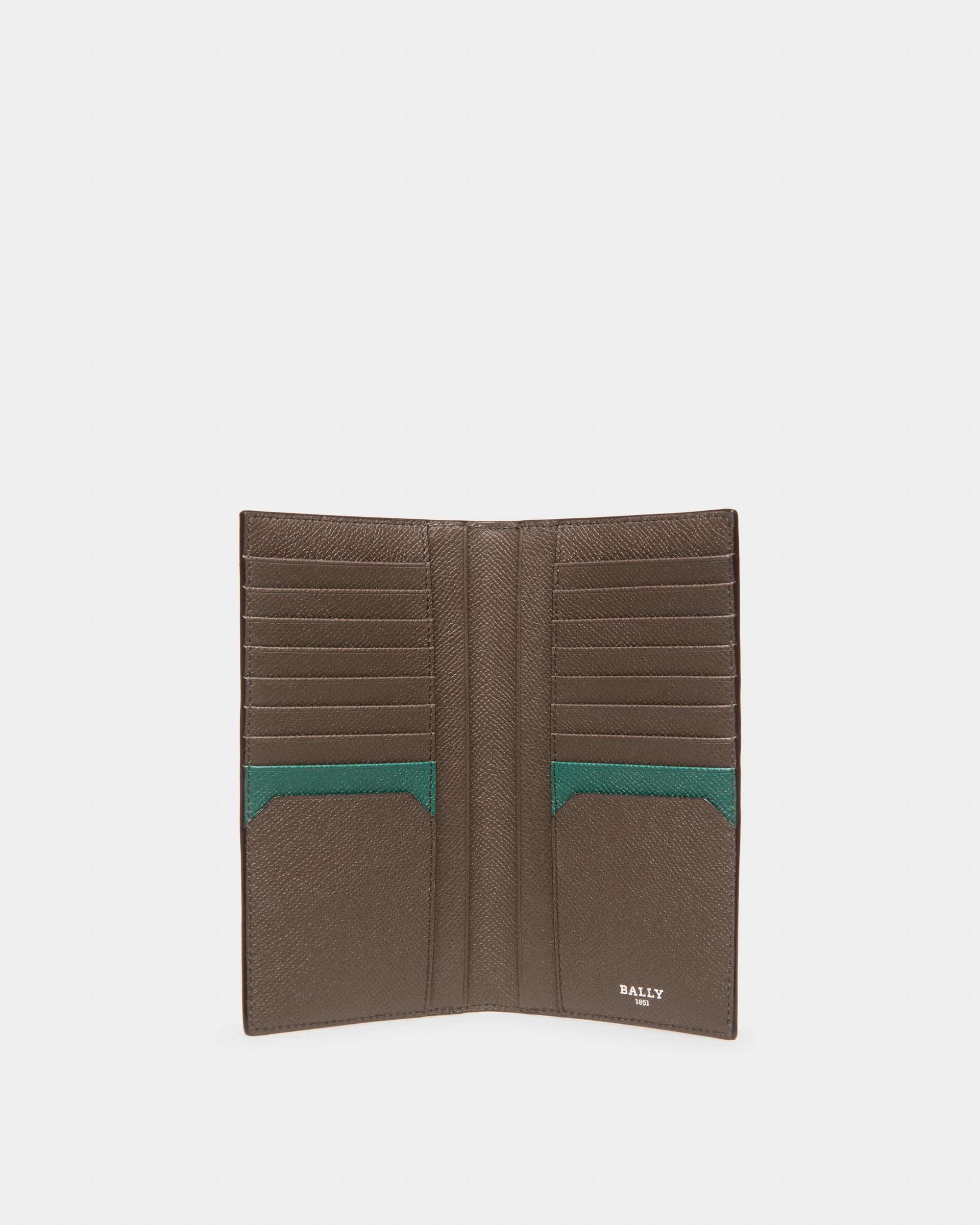 Bennel Brieftasche Aus Militärgrünem Leder Im Kontinentalformat - Herren - Bally - 03