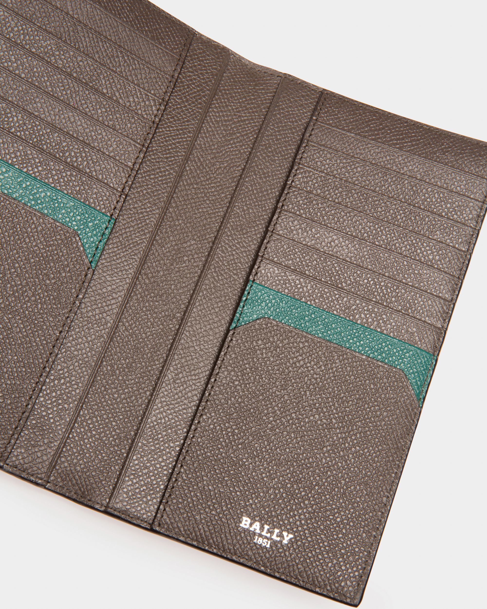 Bennel Brieftasche Aus Militärgrünem Leder Im Kontinentalformat - Herren - Bally - 04
