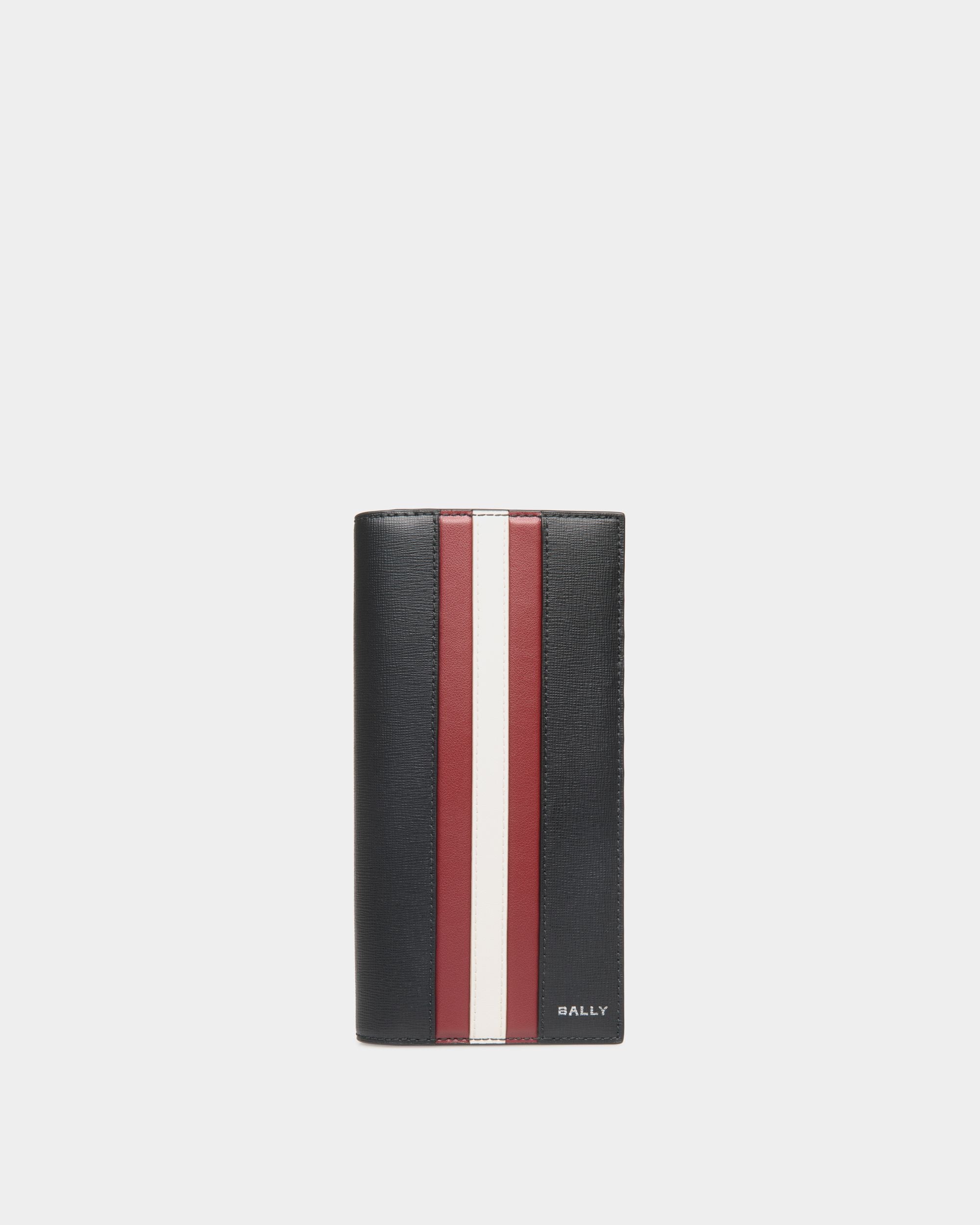 Mythos Continental Wallet In Black Recycled Leather - Men's - Bally - 01