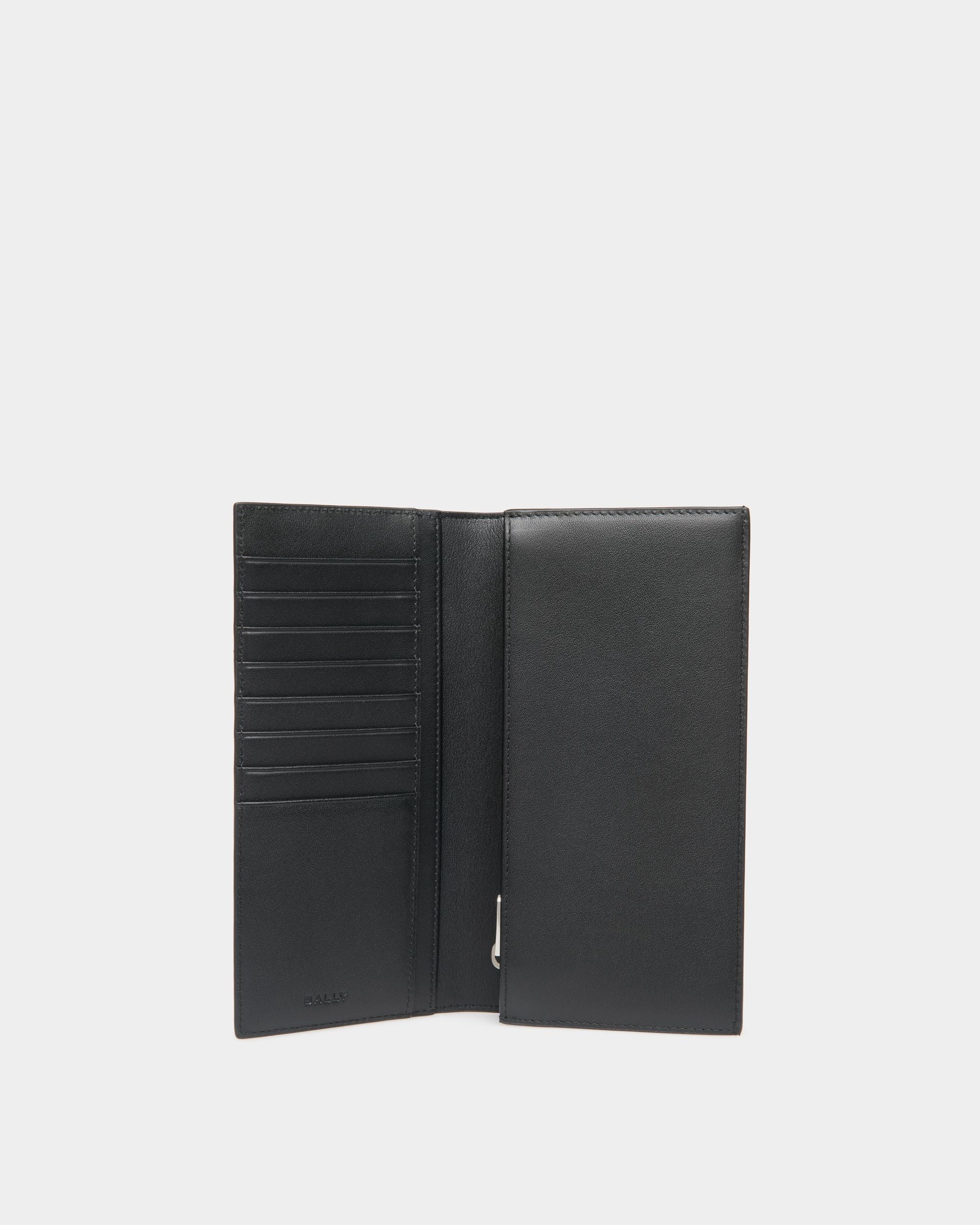 Mythos Continental Wallet In Black Recycled Leather - Men's - Bally - 03