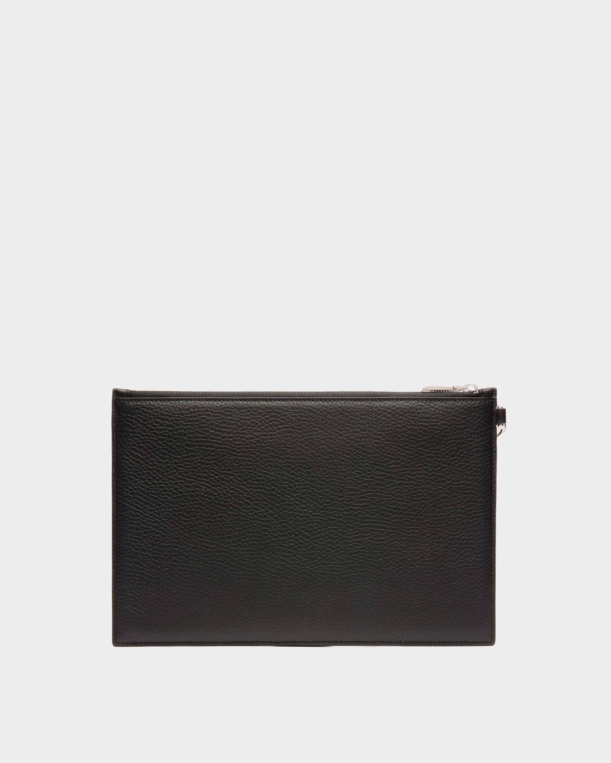 Pochette Ribbon In Pelle Granata Nera - Uomo - Bally - 02