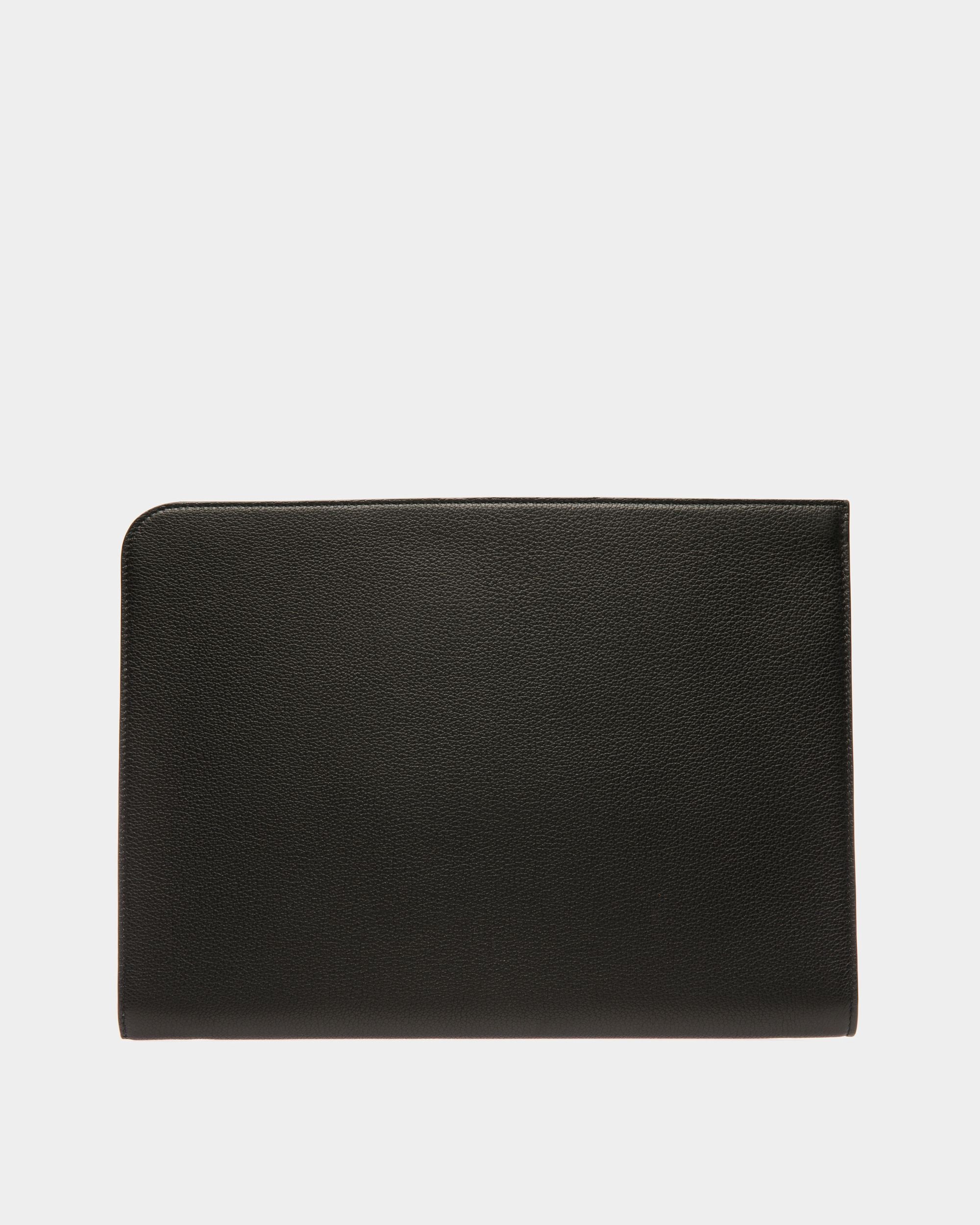 Tech Laptop-Tasche | Laptop-Tasche für Herren | Schwarzes Leder | Bally | Still Life Rückseite