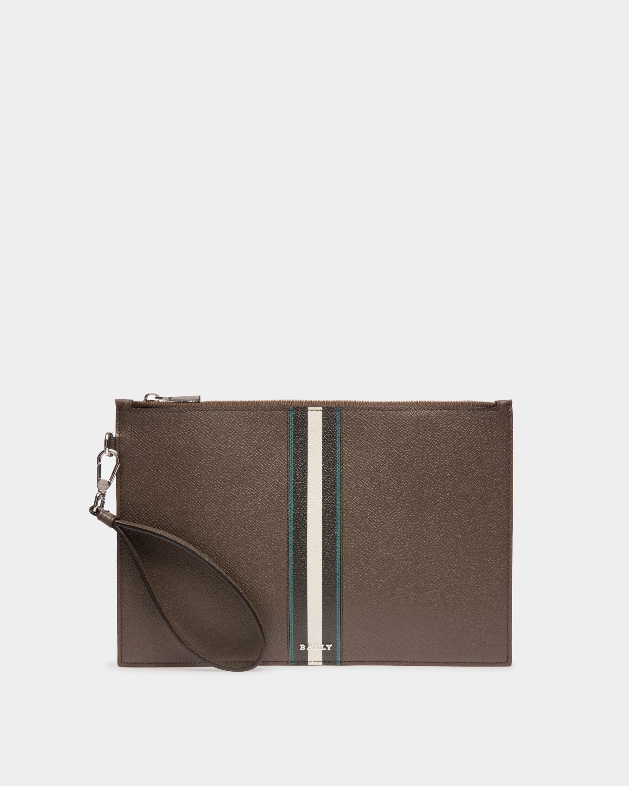 Benery Nécessaire En Cuir Vert Militaire - Homme - Bally - 01