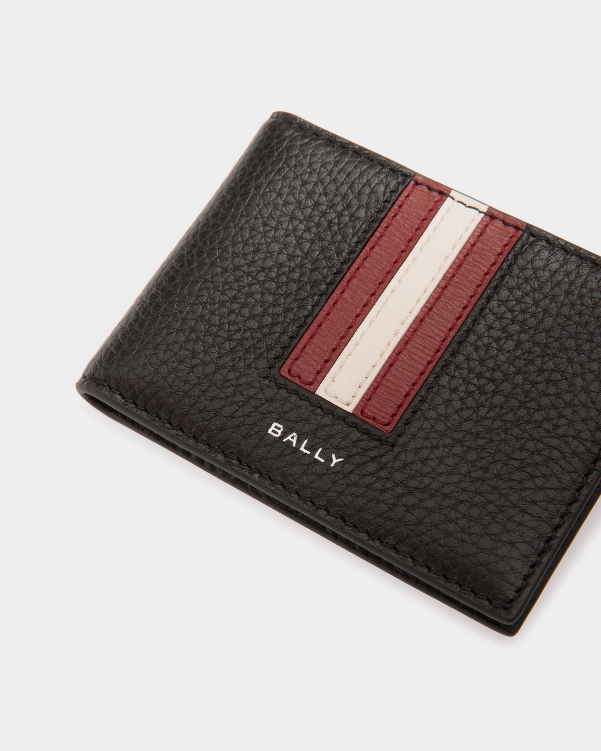 Ribbon Zweiteilige Geldbörse Aus Schwarzem Leder - Uomo - Bally - 04