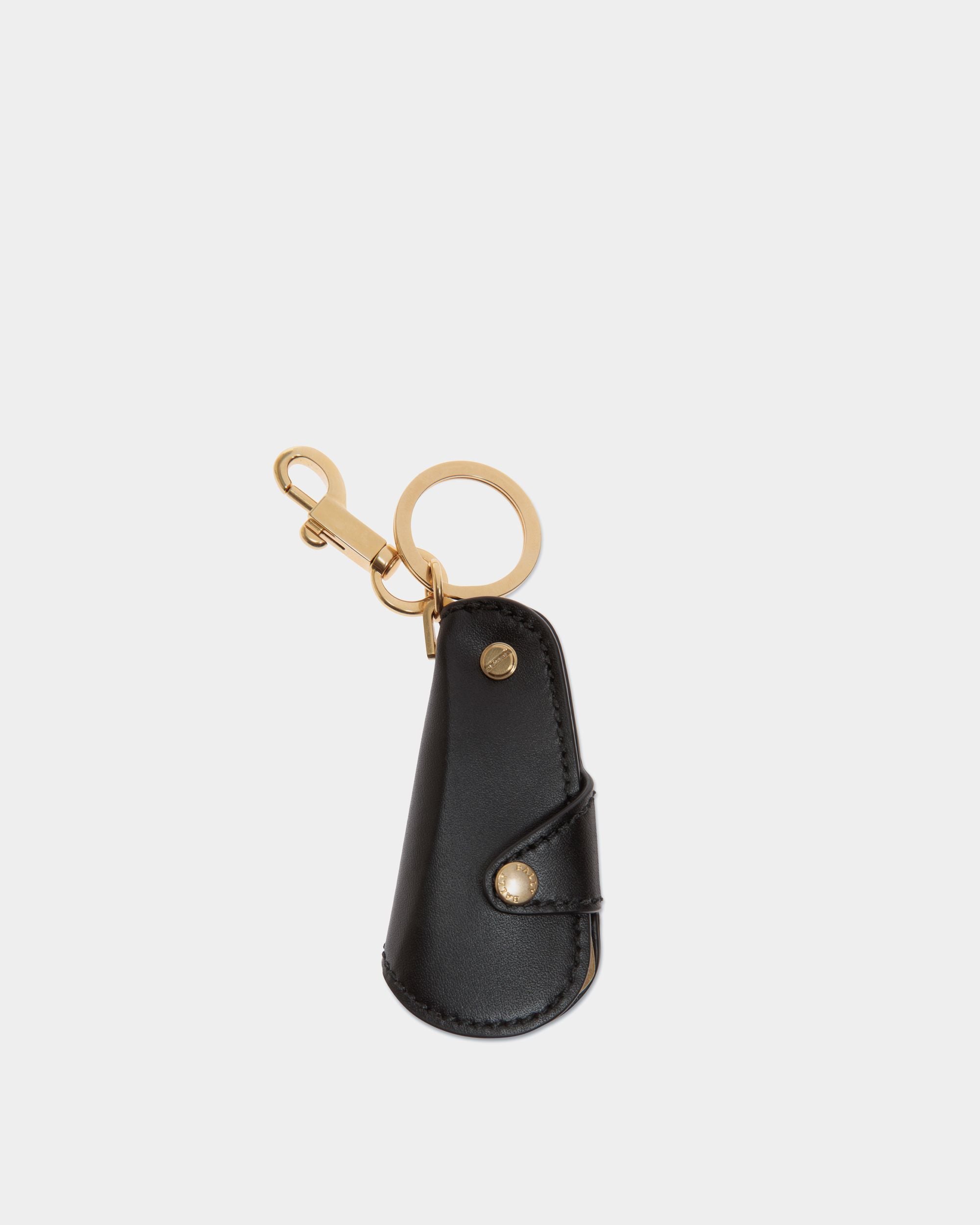 Portachiavi Beckett In Pelle Nera - Uomo - Bally - 02