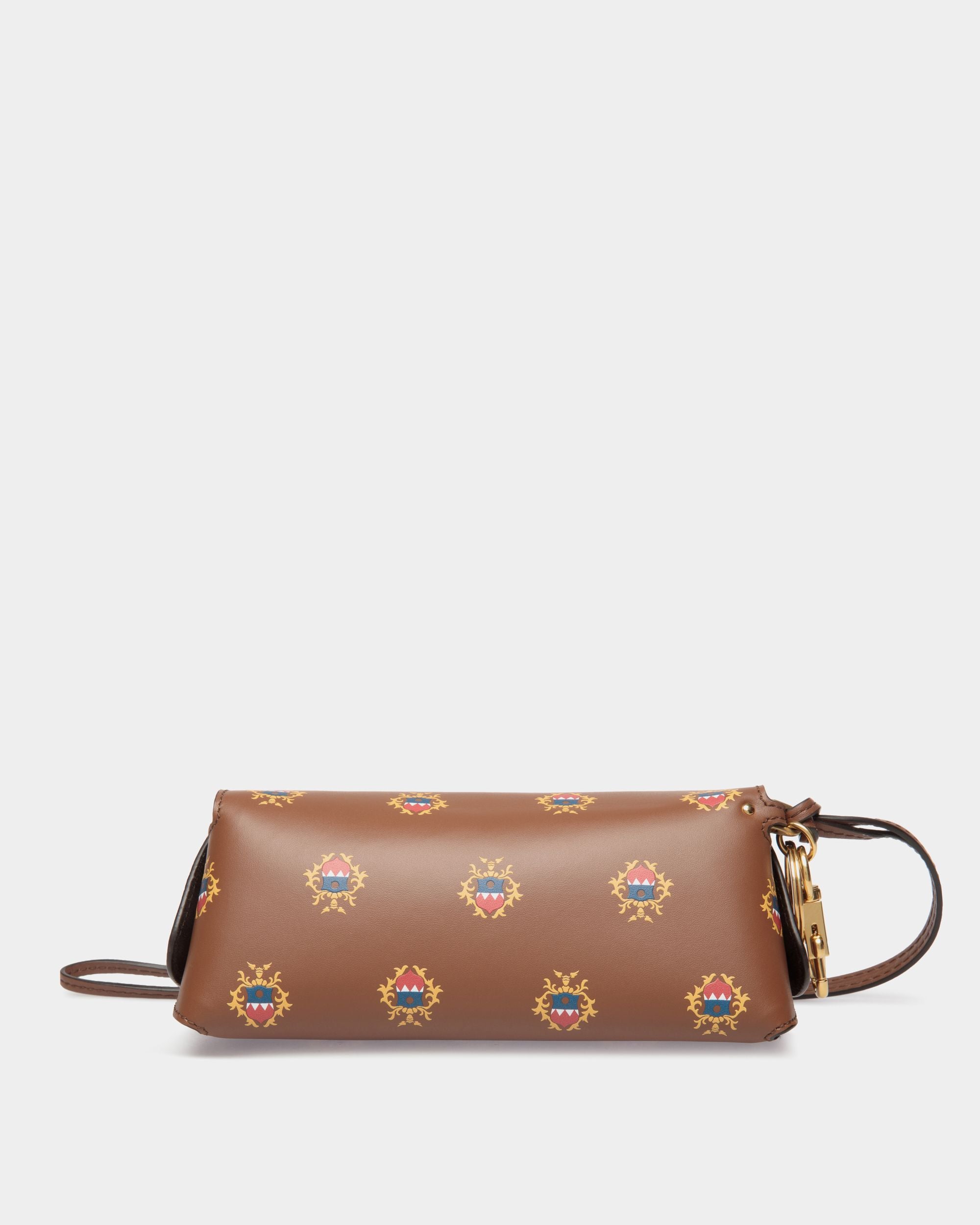 Easy Bally Brillenetui Aus Leder In Braun Mit Bally Wappen-Print - Homme - Bally - 02