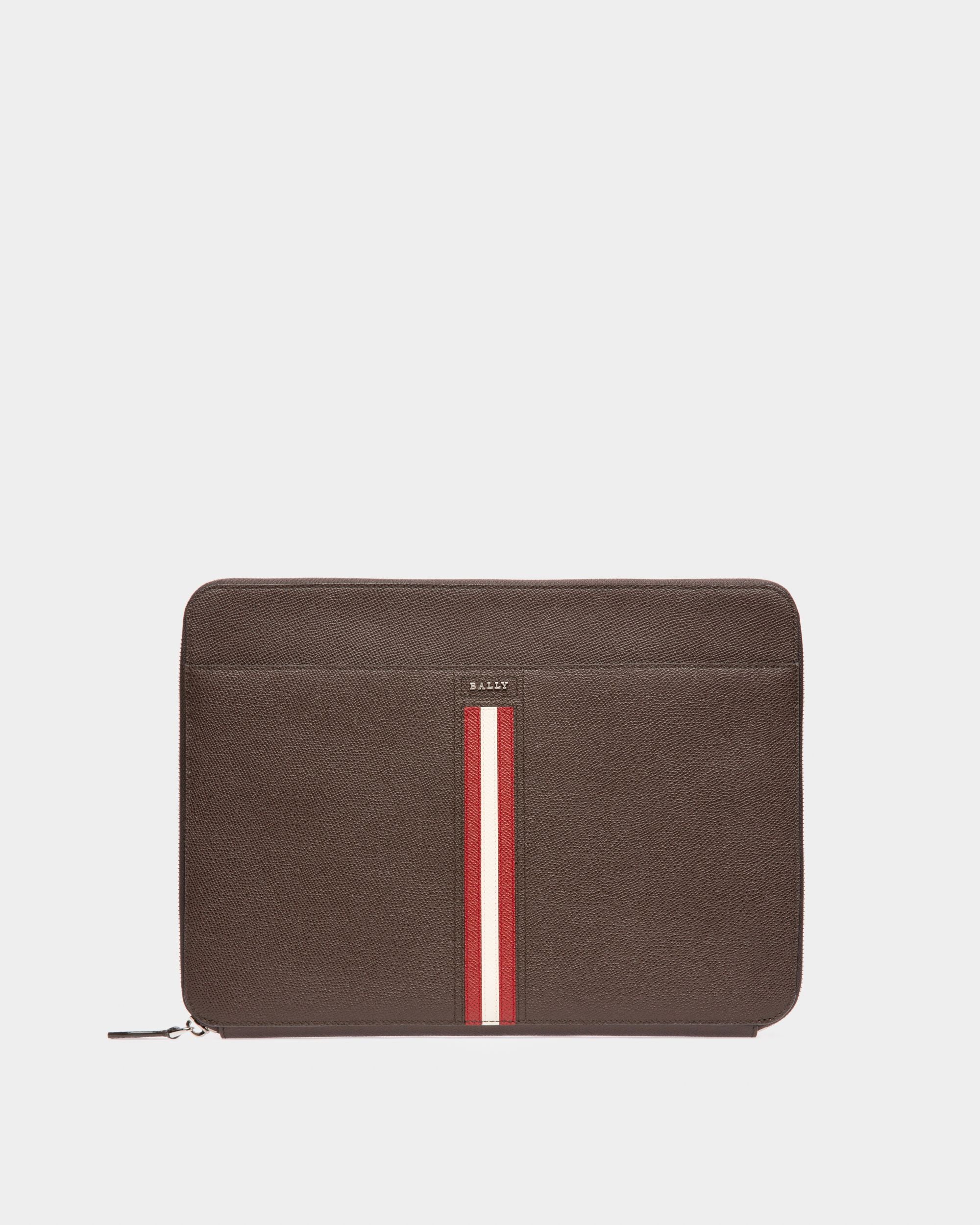 Tatik Mallette Technologique En Cuir Brun - Homme - Bally - 01