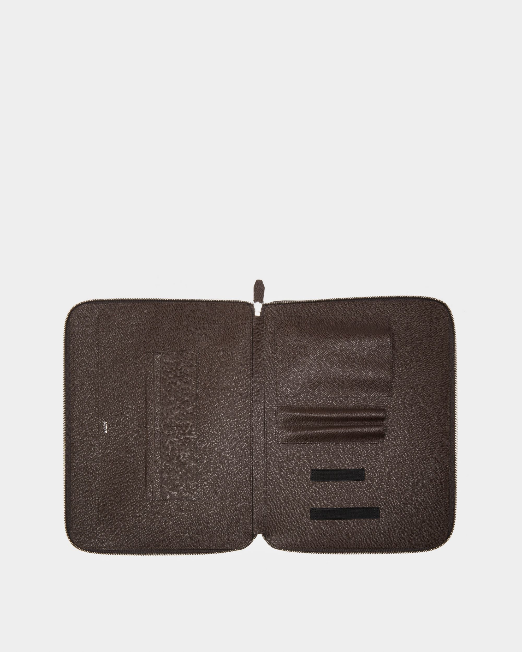Tatik Mallette Technologique En Cuir Brun - Homme - Bally - 03