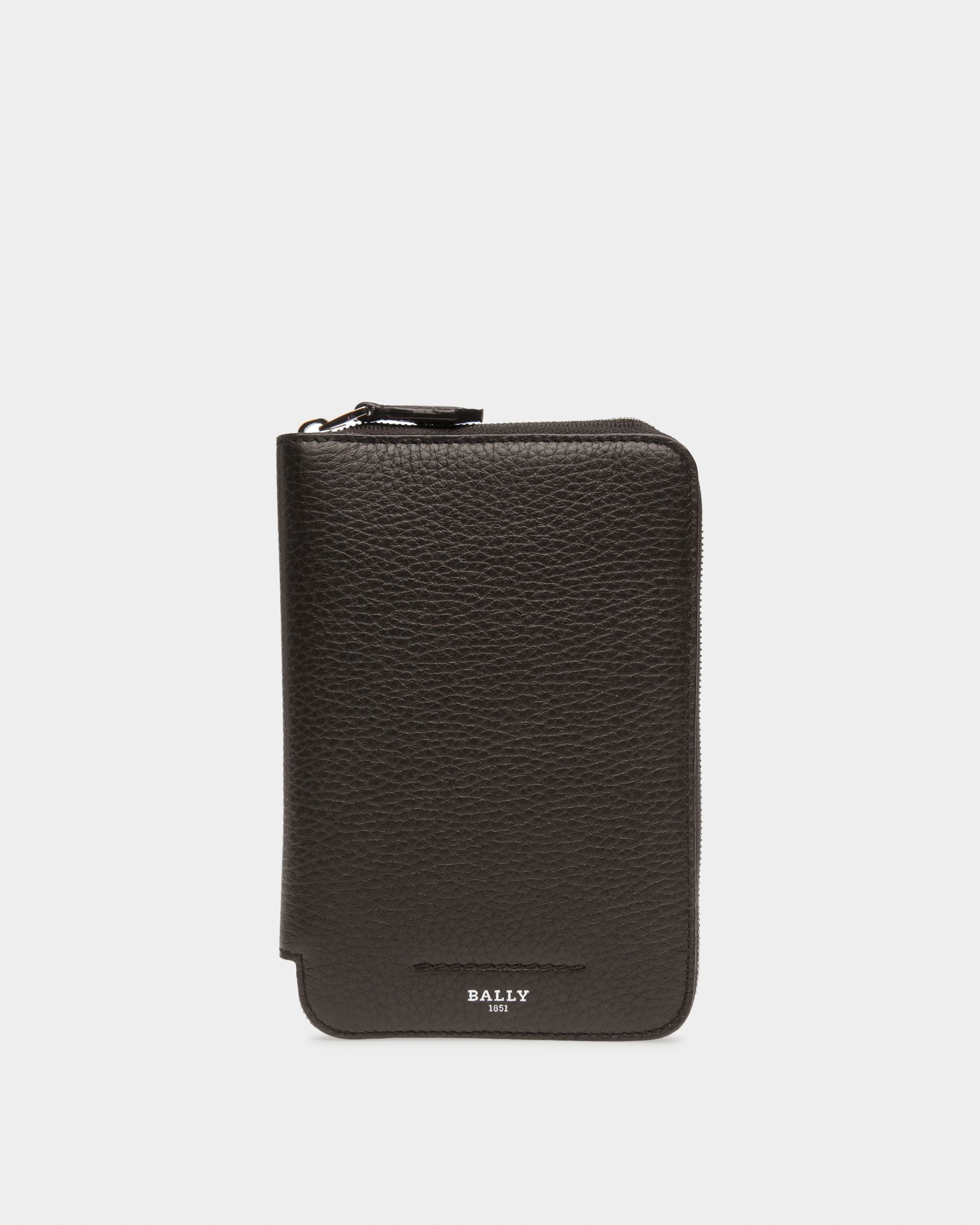 Serwyn Portefeuille De Voyage En Cuir Noir - Homme - Bally - 01