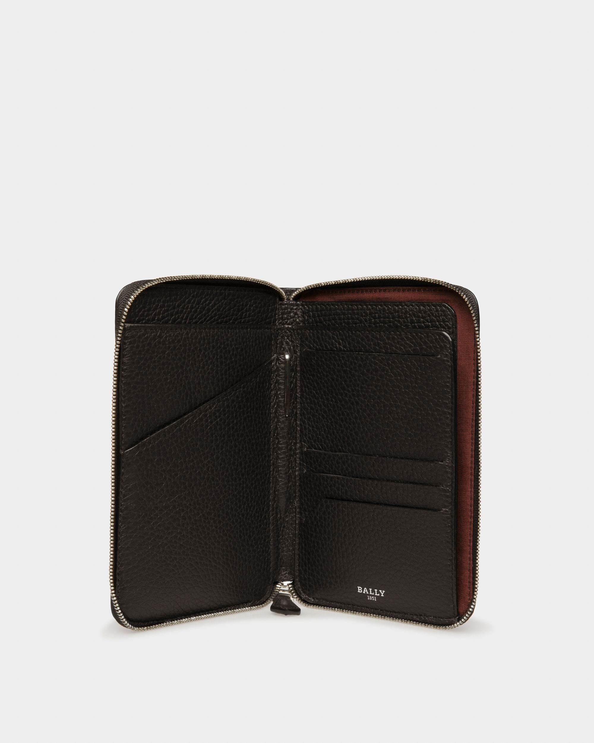 Serwyn Portefeuille De Voyage En Cuir Noir - Homme - Bally - 03